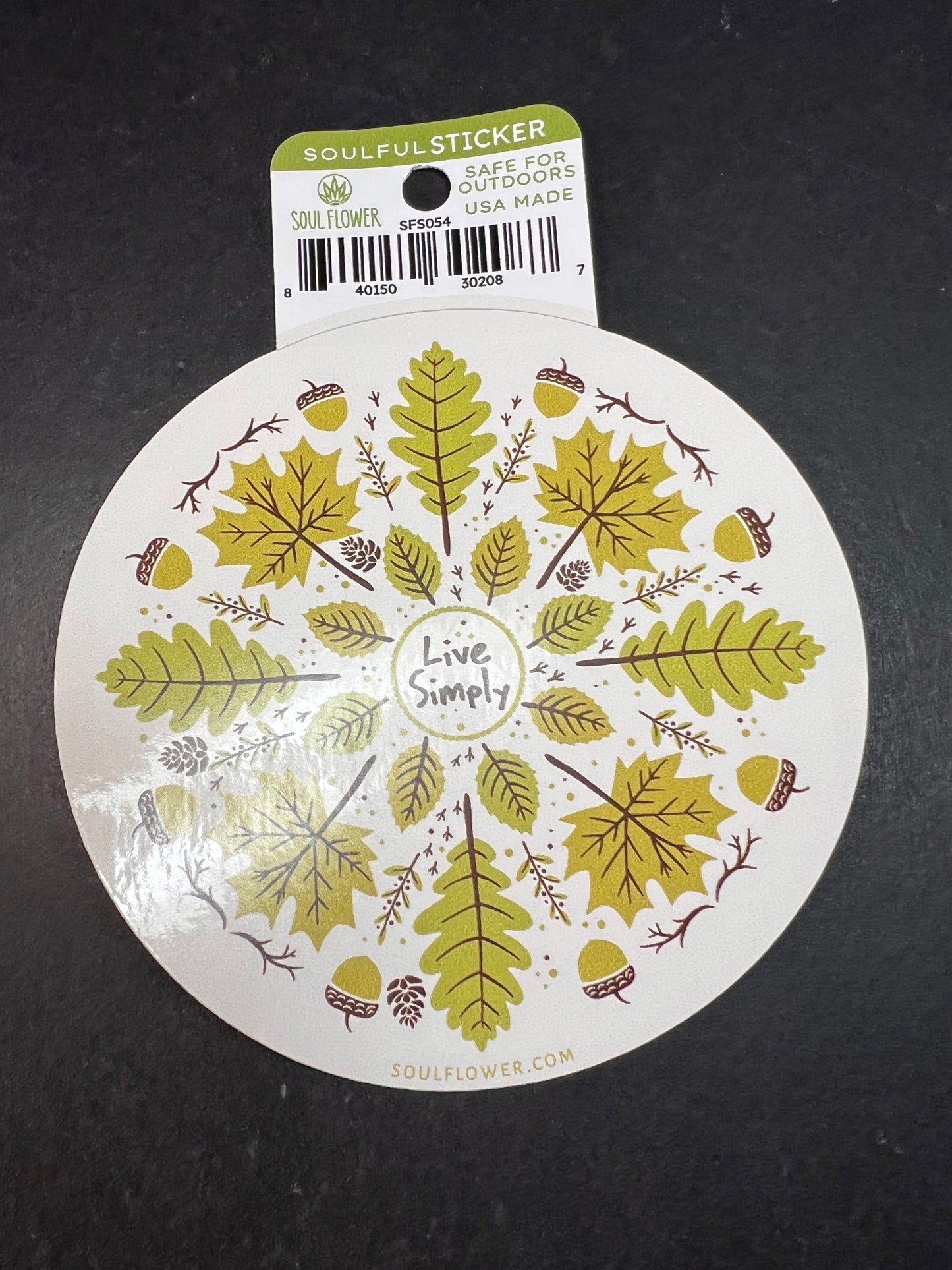 Live Simply Nature Sticker – Soul Flower