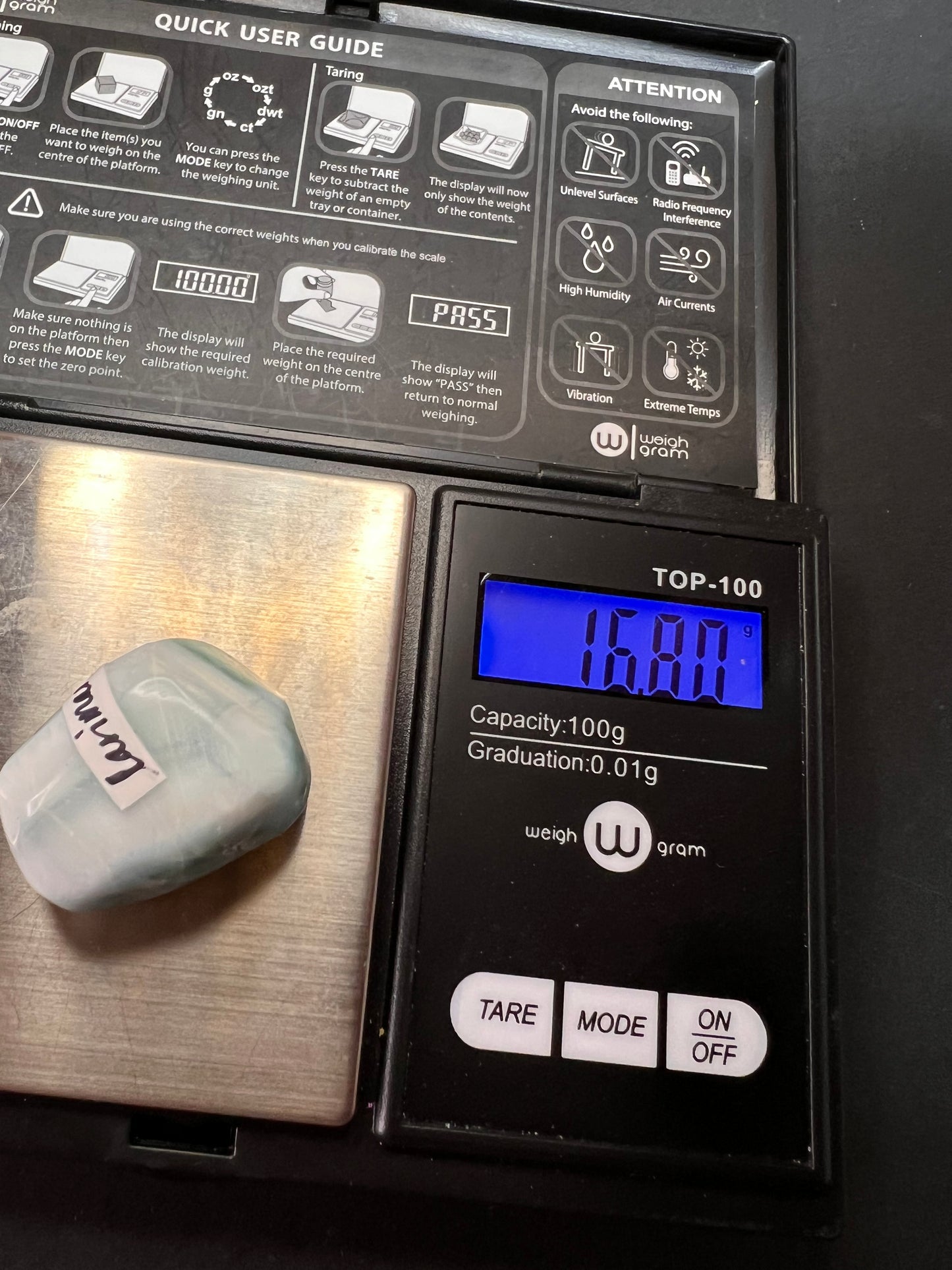 Larimar tumble 16.80 grams