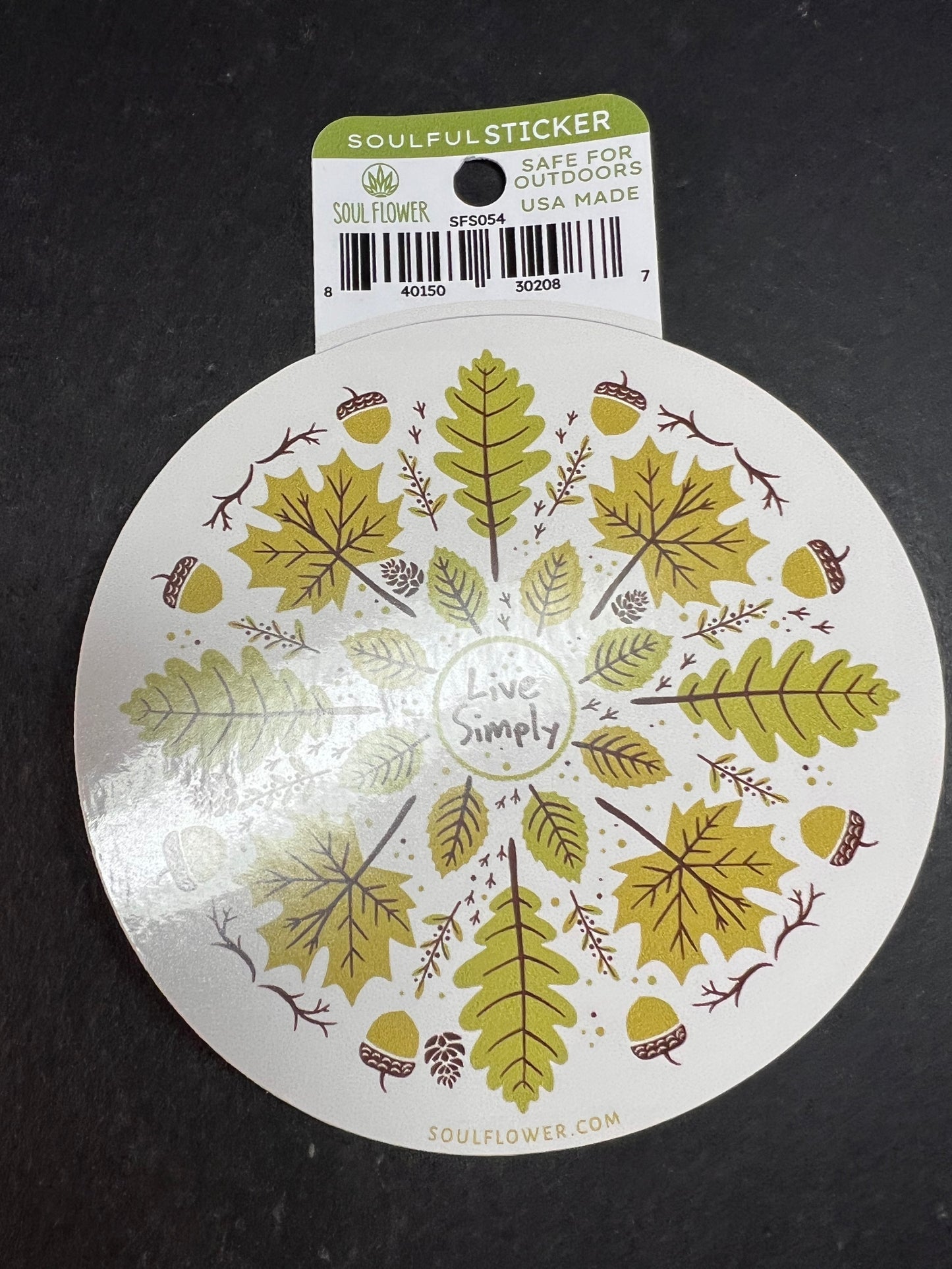 Live Simply Nature Sticker – Soul Flower