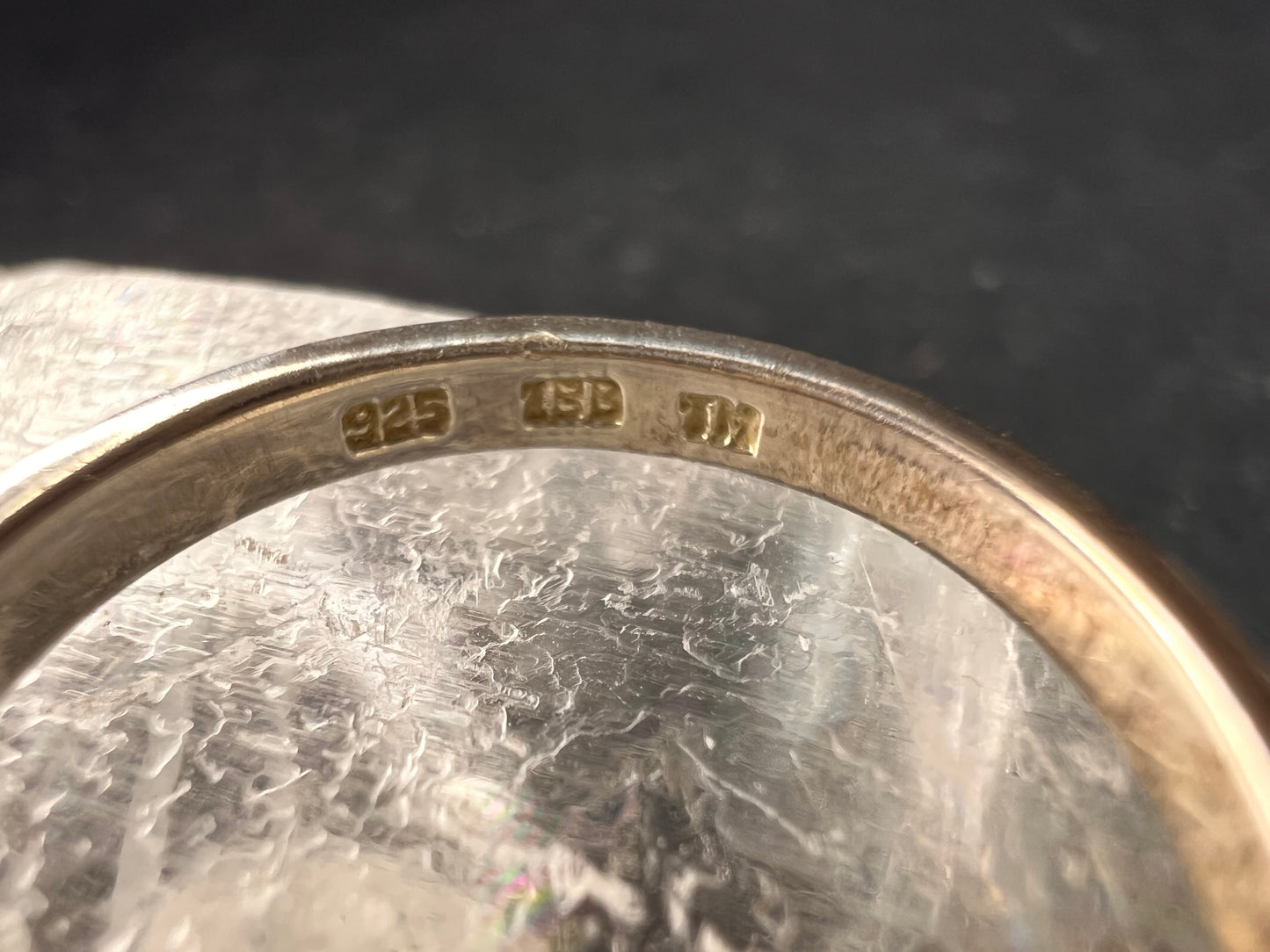 Sterling Silver FAMILY Band Ring Size 7 – Stamped 925 IBB TH