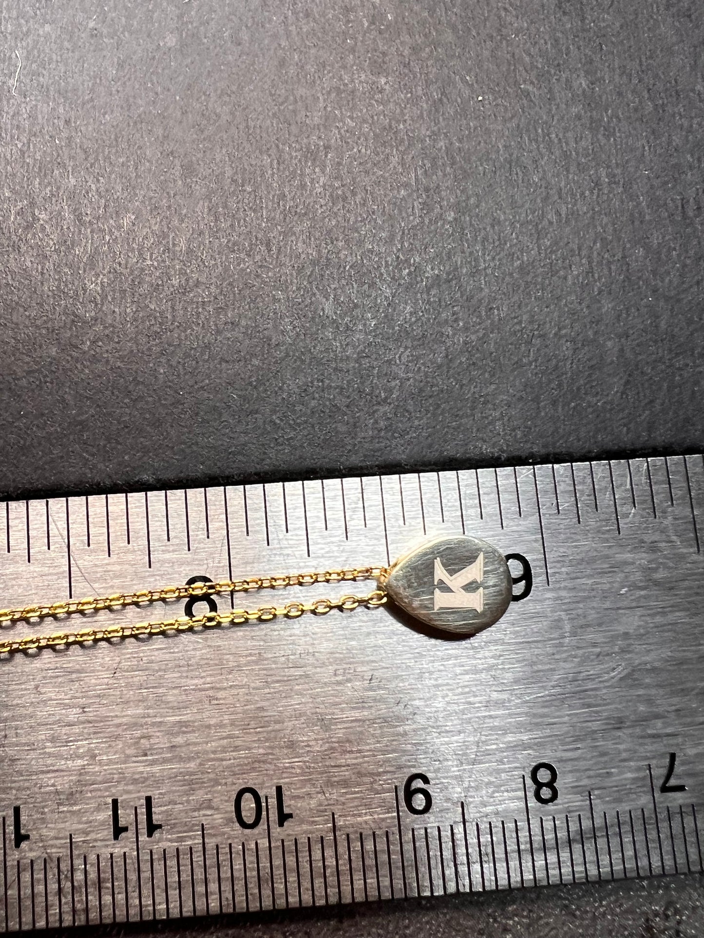 NEW sterling silver initial K pendant and chain 16 inch necklace