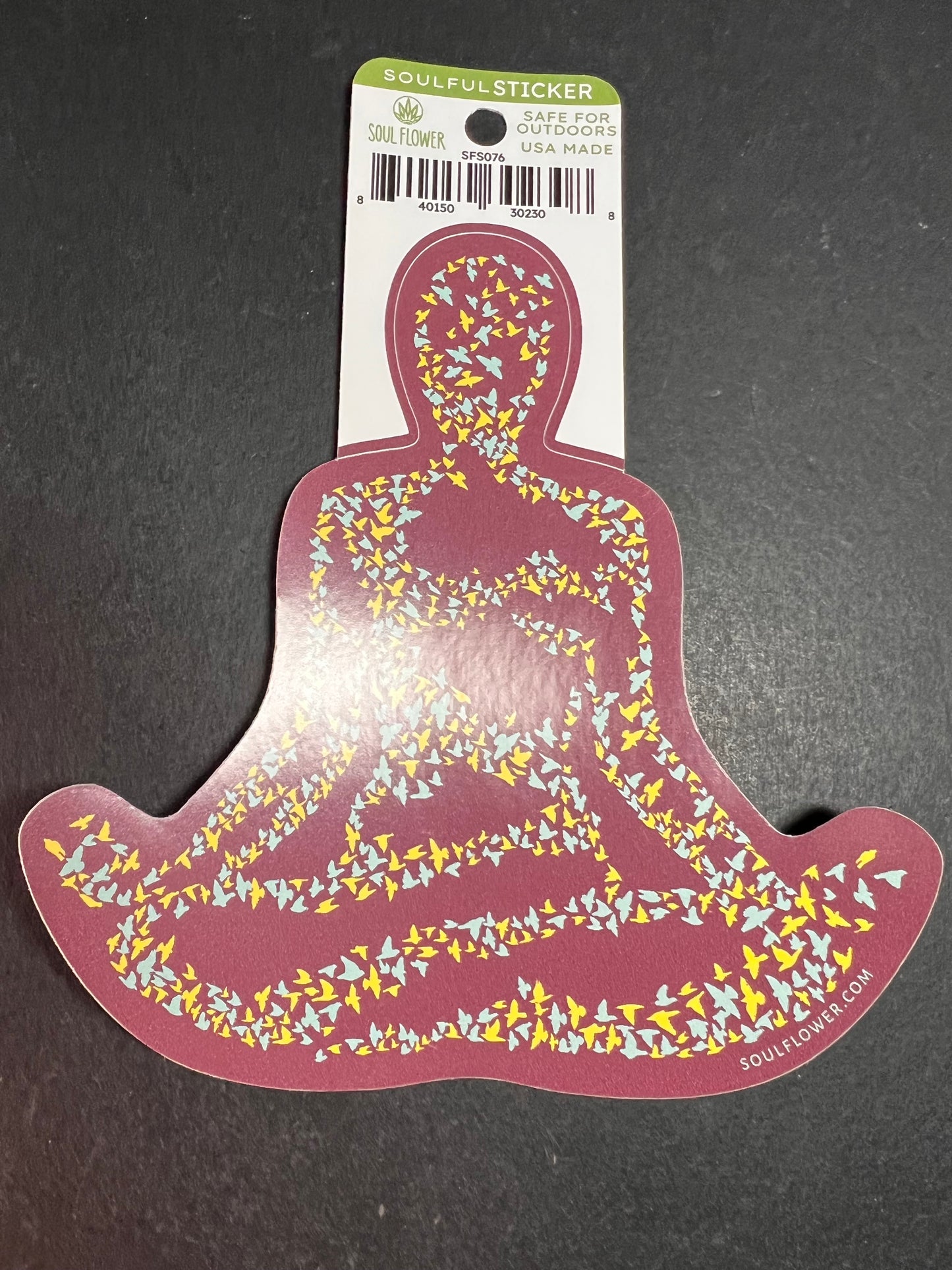 Meditation Pose Sticker – Soul Flower