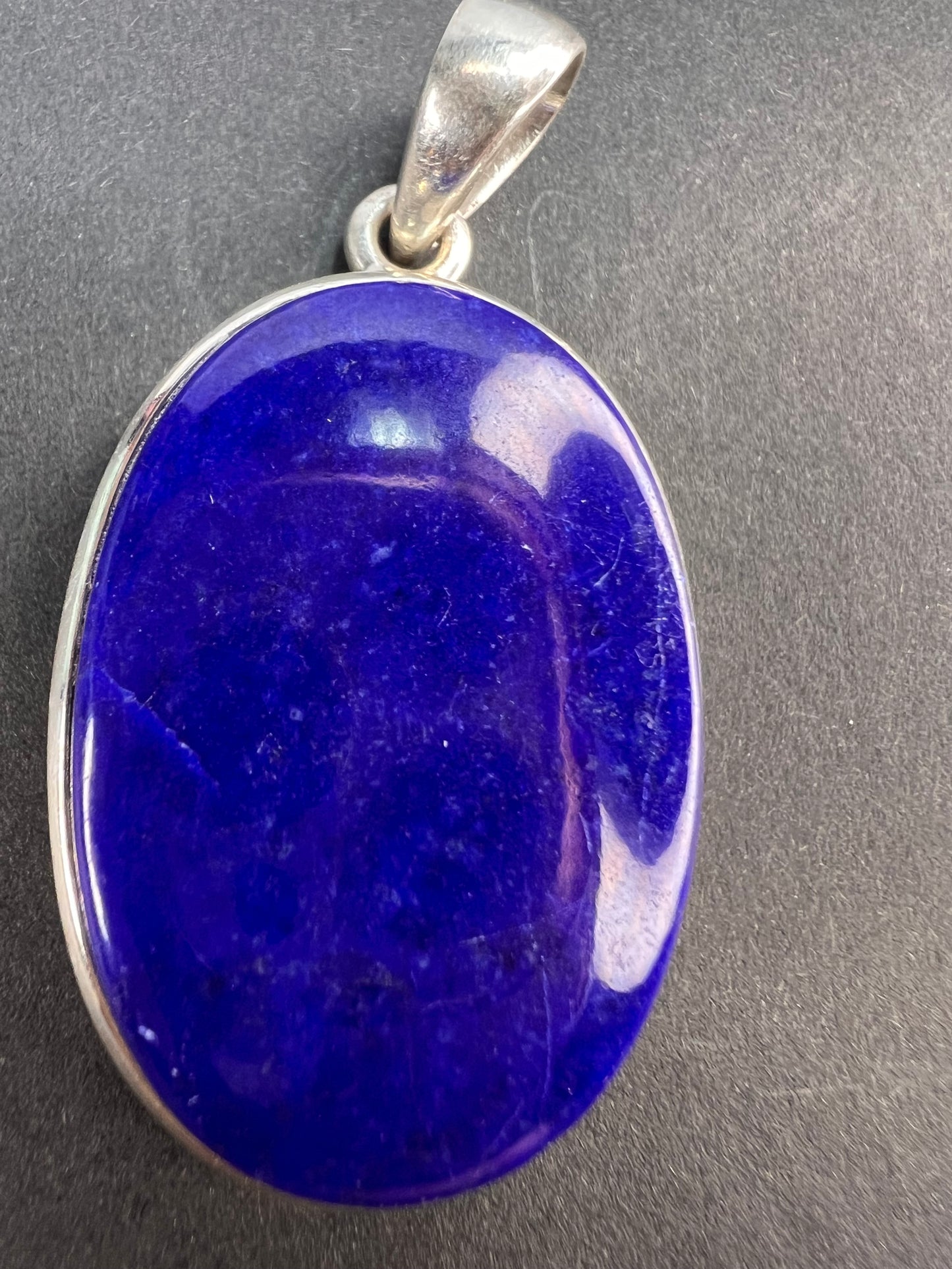 NEW Lapis Lazuli sterling silver oval pendant