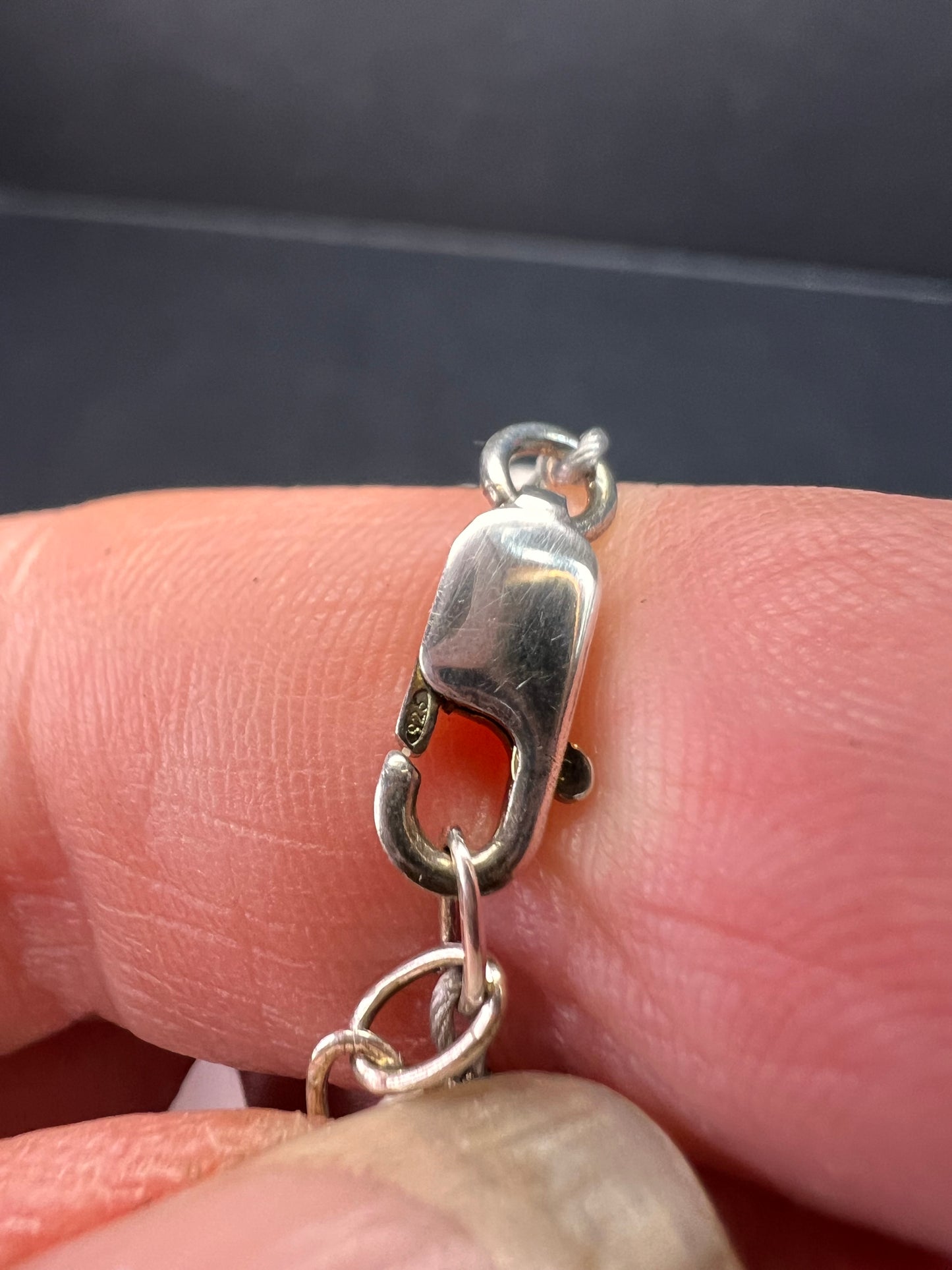 NEW pink aventurine multi strand necklace with sterling silver clasp