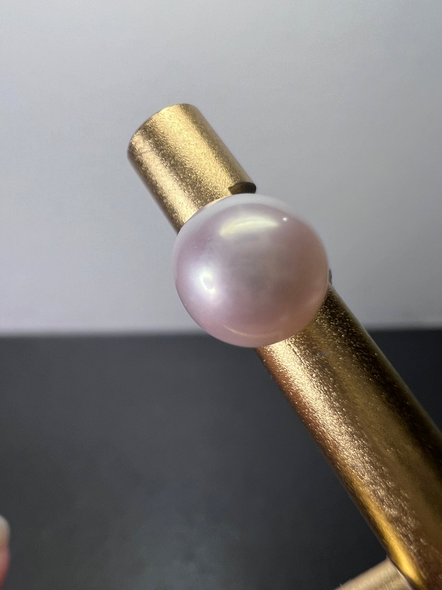 8mm pink cultured pearl stud earrings with sterling silver posts