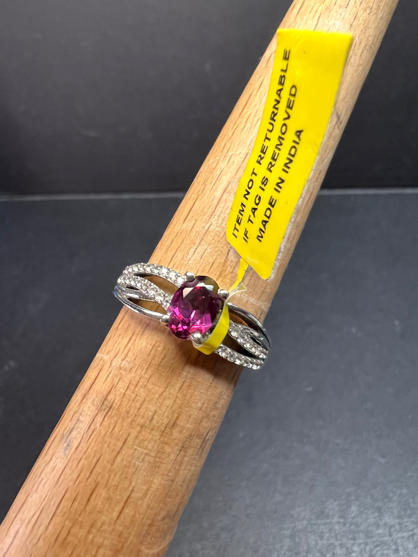 NEW with tag Ember garnet and zircon sterling silver ring size 7