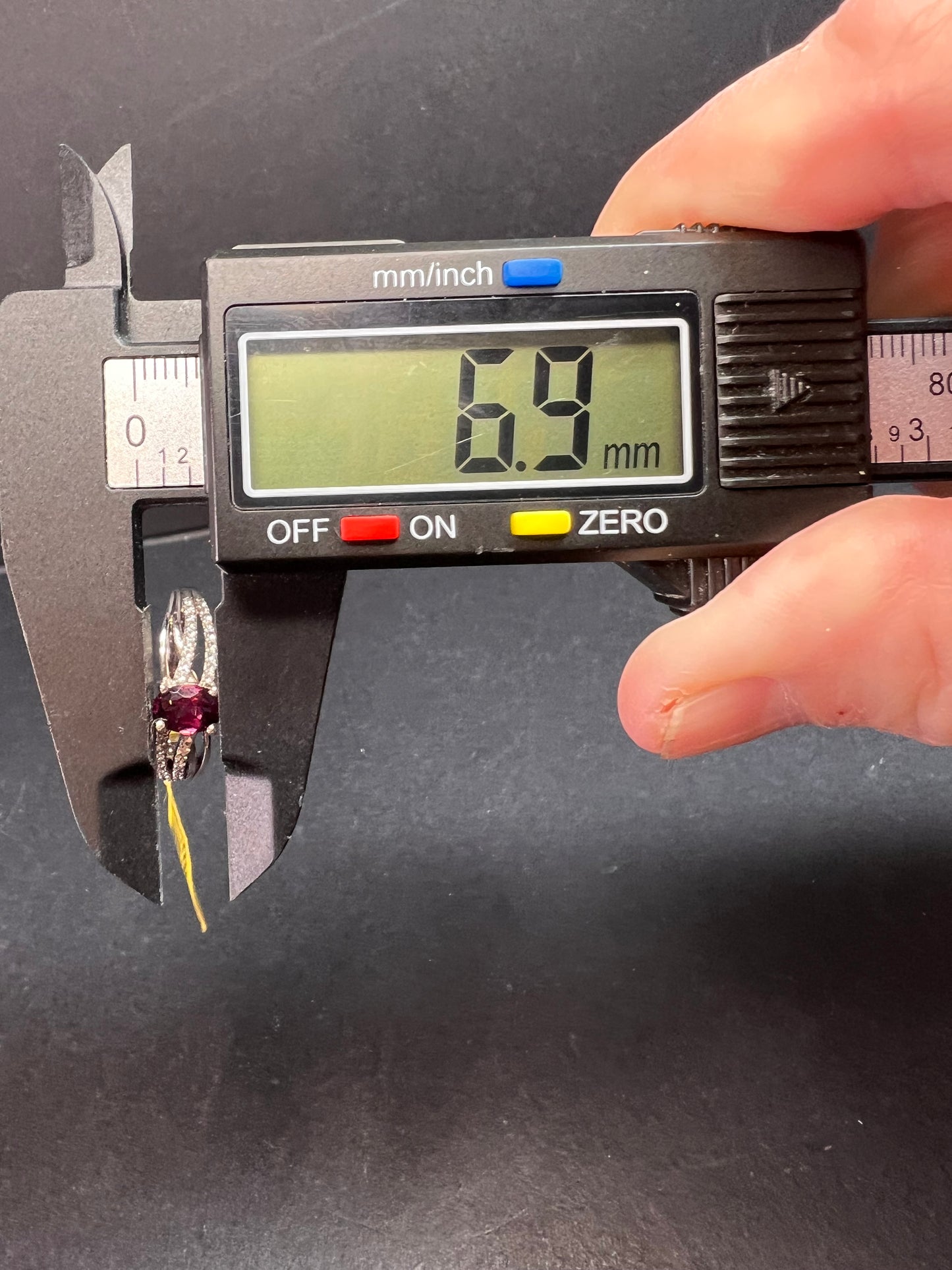 NEW with tag Ember garnet and zircon sterling silver ring size 7