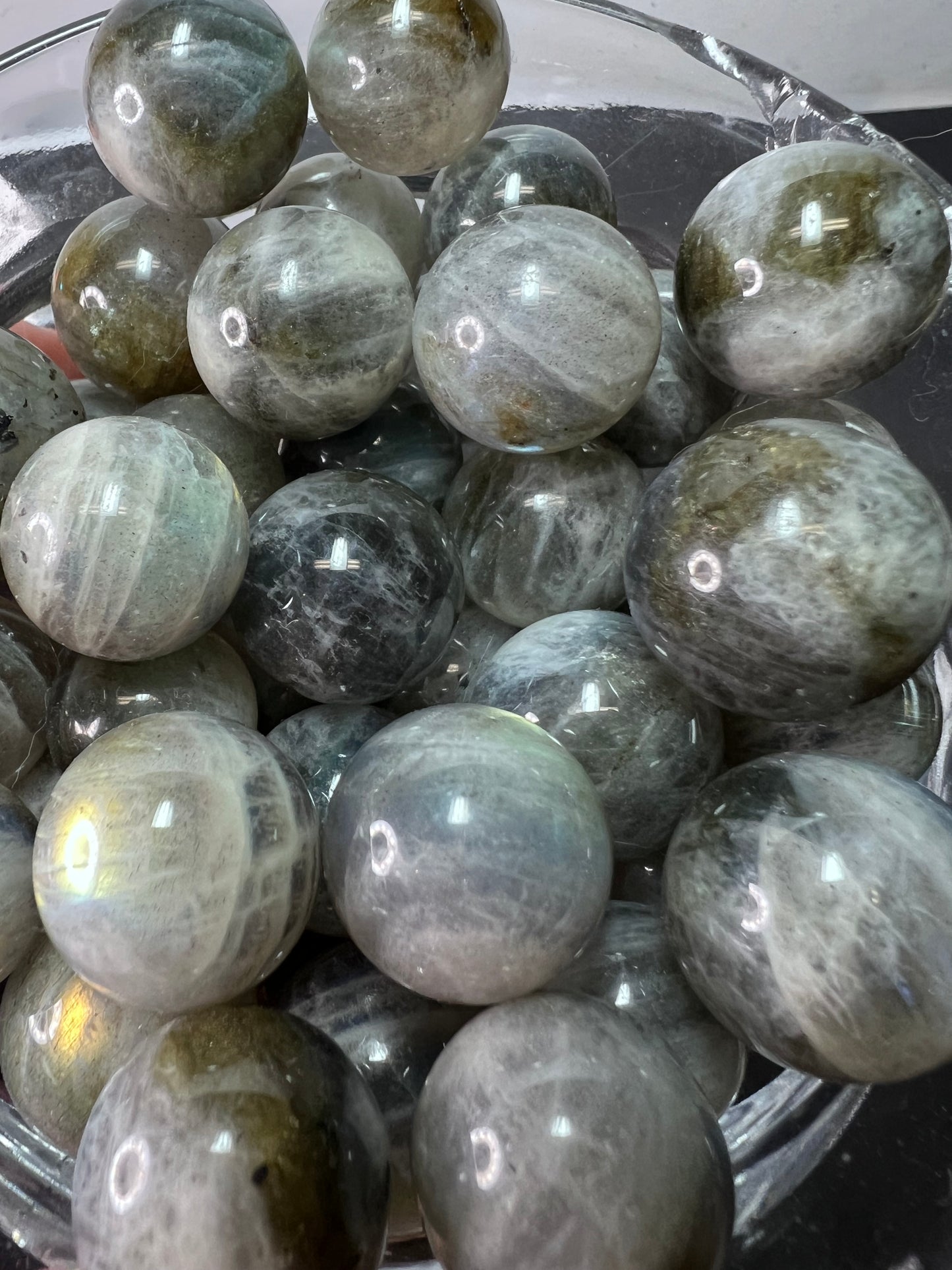 Labradorite marbles