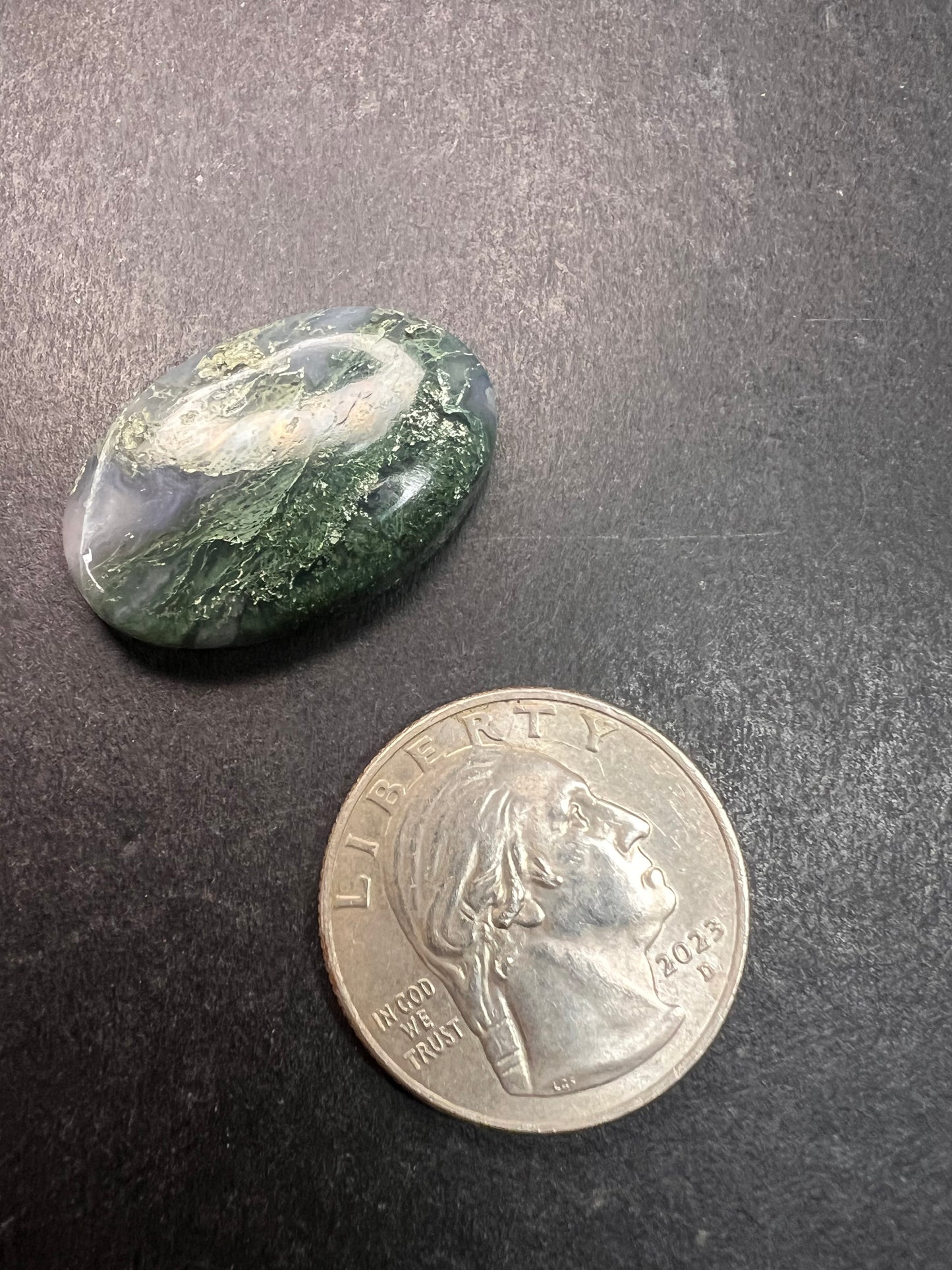 Moss Agate Cabochon | Natural Stone for Custom Jewelry Making