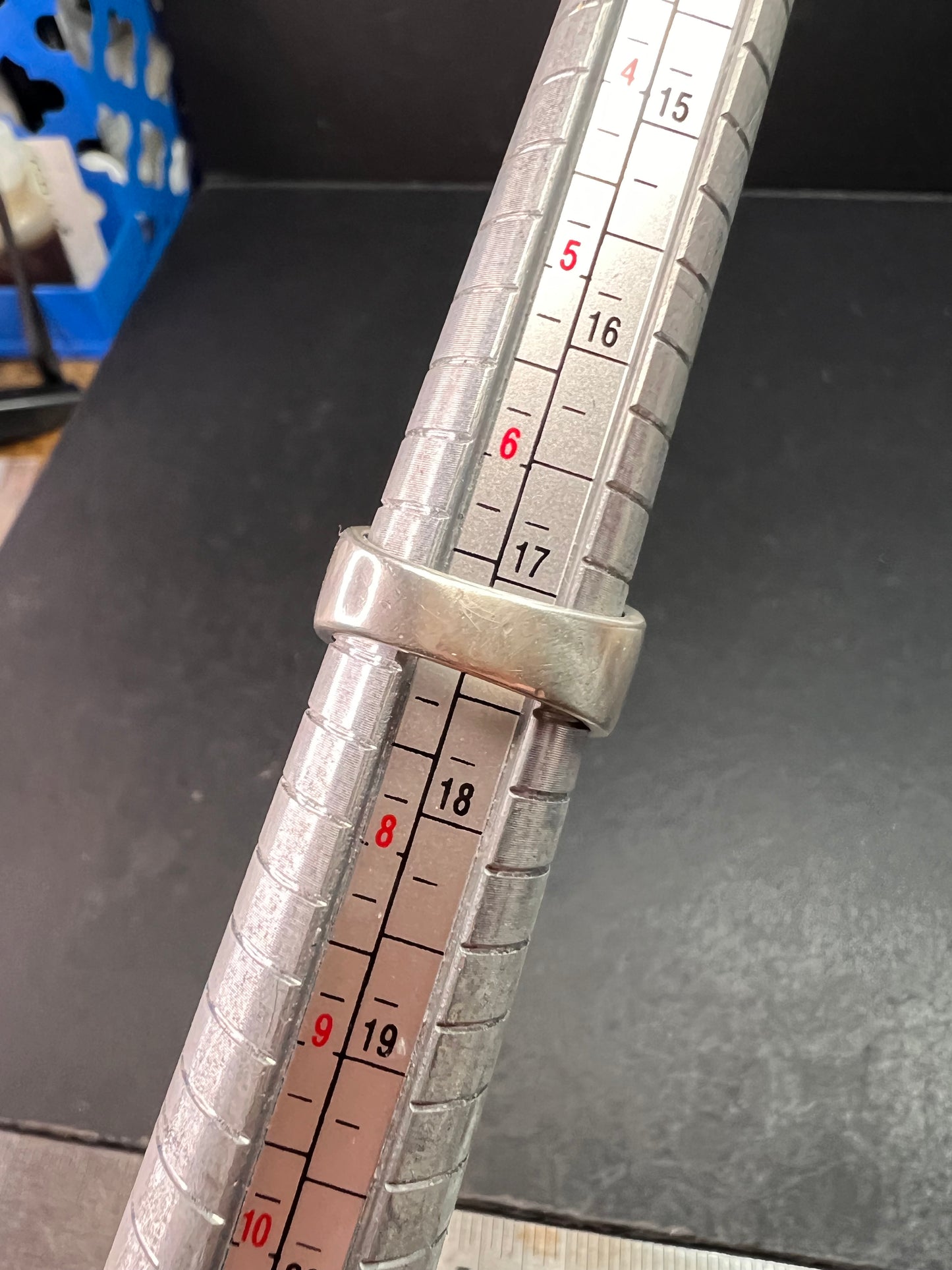 Vintage Sterling Silver Coleman Co. Turquoise & Lapis Mosaic Inlay Ring – Size 7