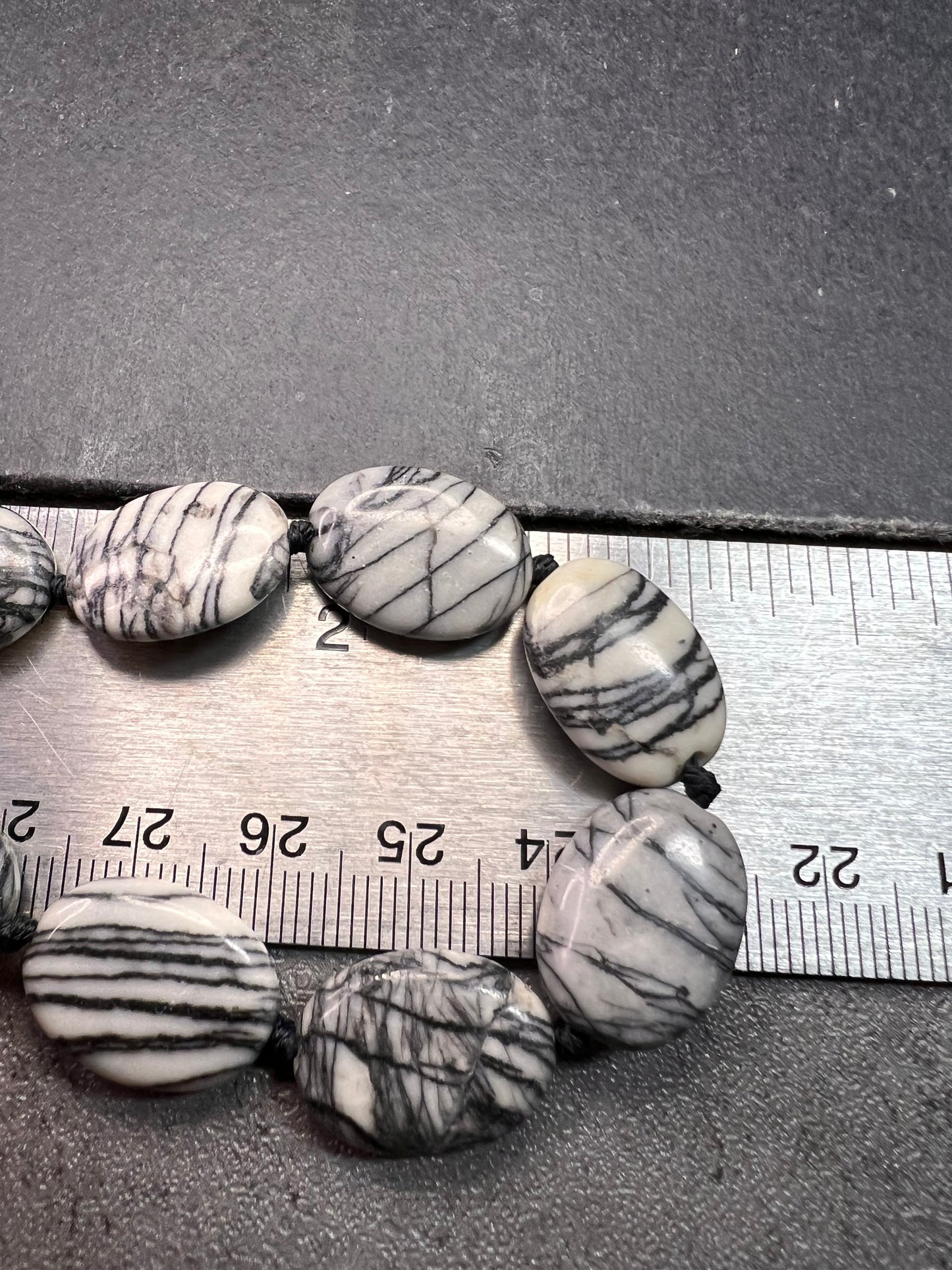 NEW Picasso Jasper 30 inch necklace with sterling silver clasp