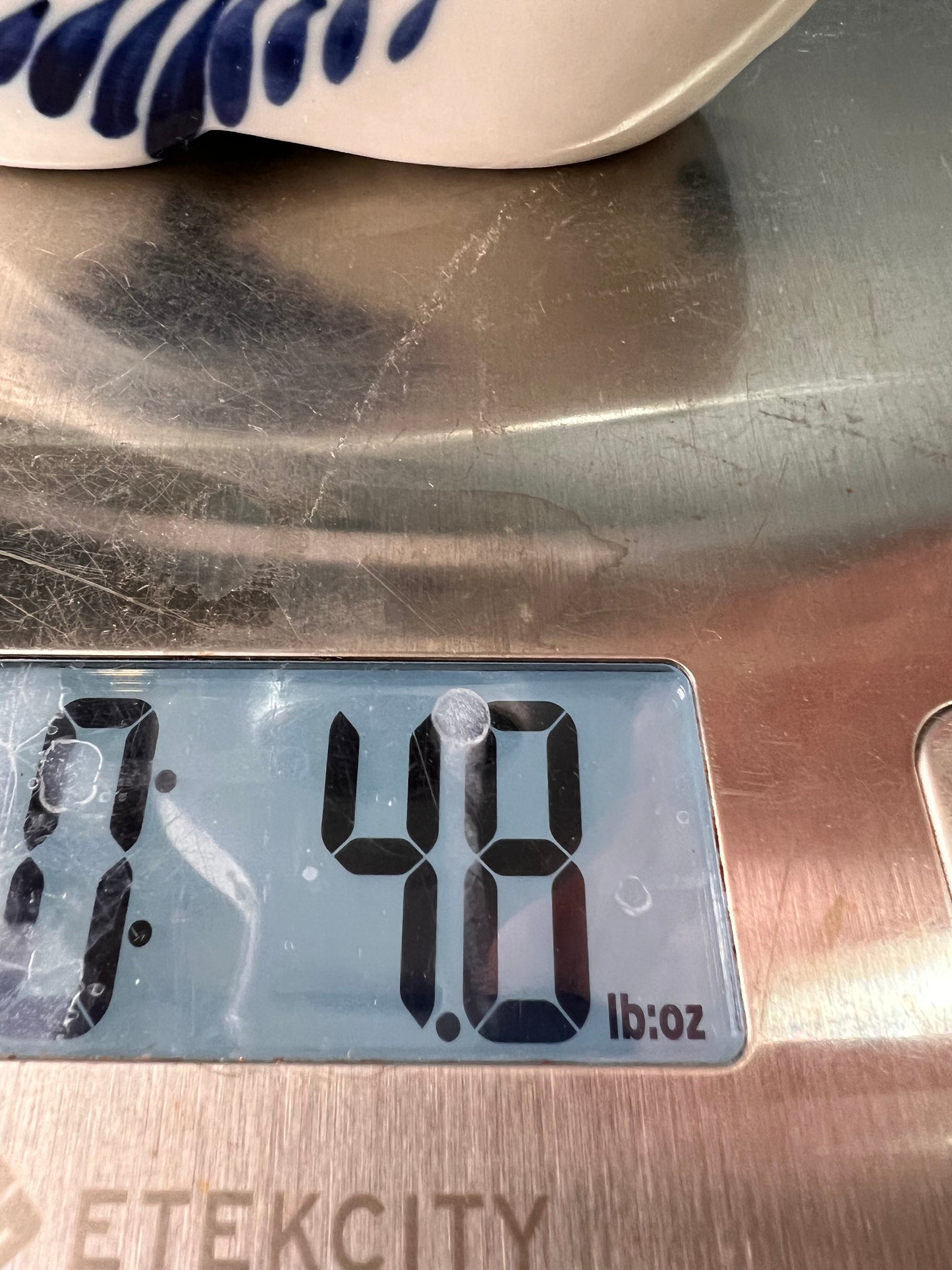 Vintage Blue White Delft Style Ceramic Dutch Clog Souvenir Trinket Dish 4"