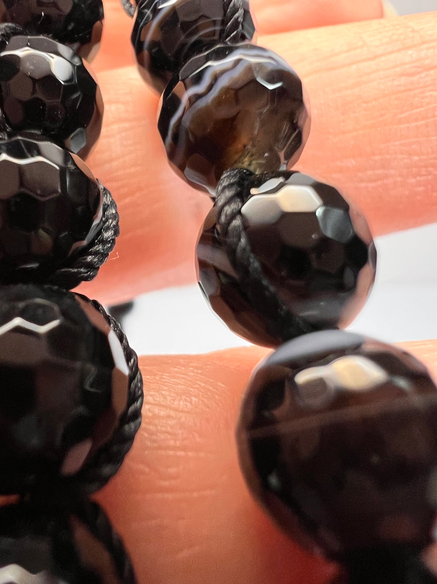 NEW Botswana agate necklace with sterling silver clasp