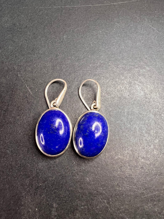 NEW Lapis lazuli sterling silver earrings 8.83 grams