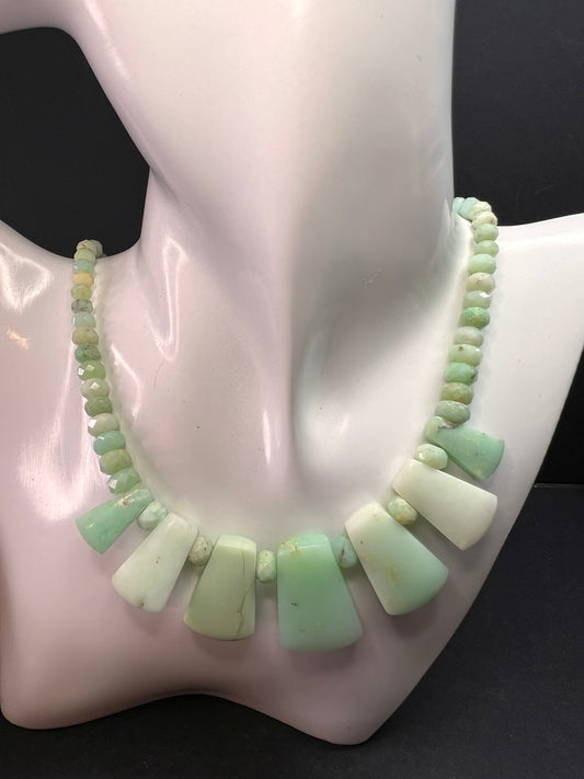 Jay King Chrysoprase Sterling Silver Necklace 18in w Ext