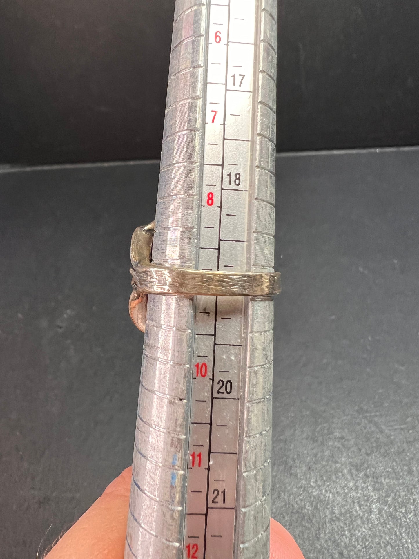 Tanzanite sterling silver artisan ring size 9