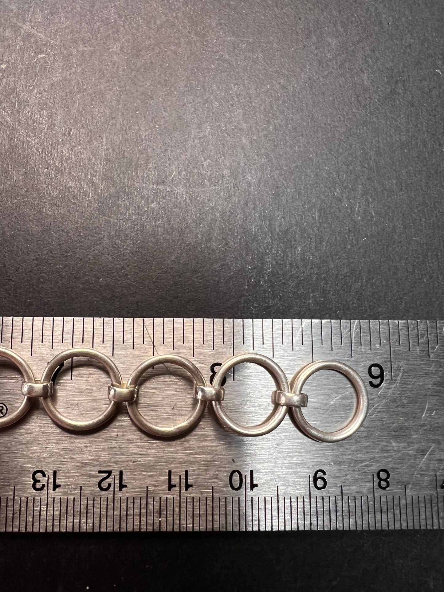 SOLD NEW Moldavite old stock sterling silver toggle bracelet