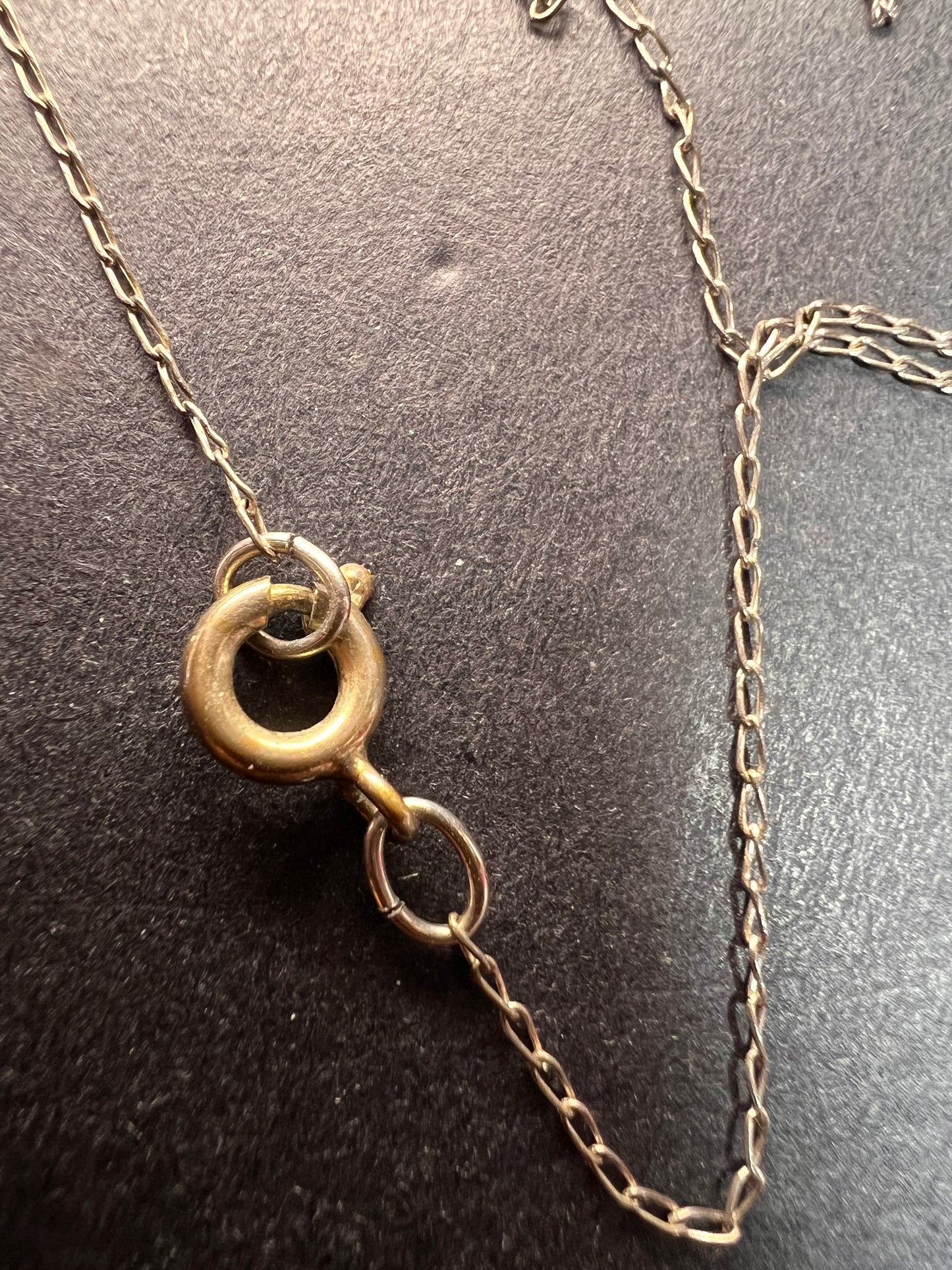 Vintage reversed rose carving lucite pendant