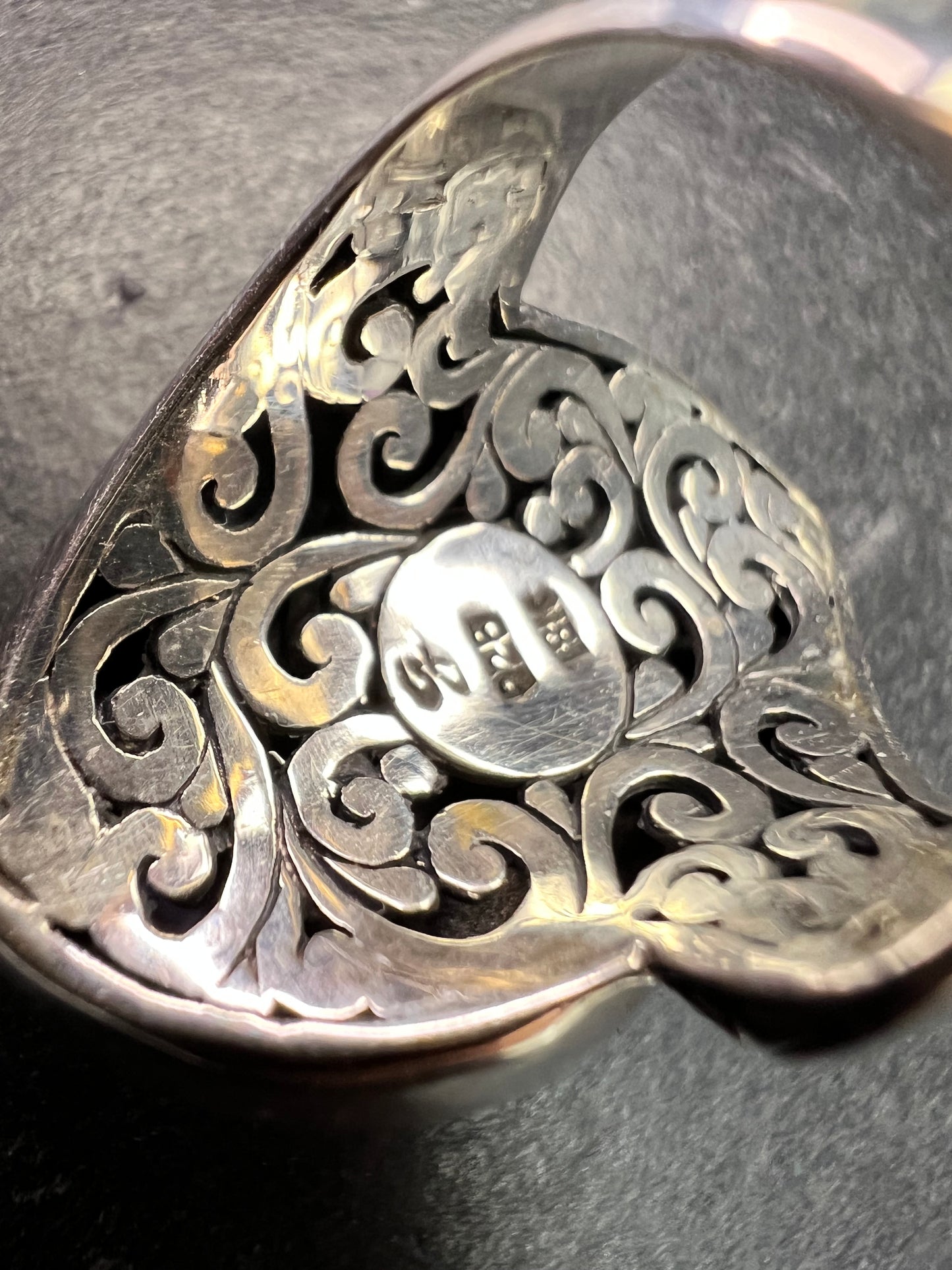 Samuel B Bali Sterling Silver Ring w 18K Gold Accents Size 6