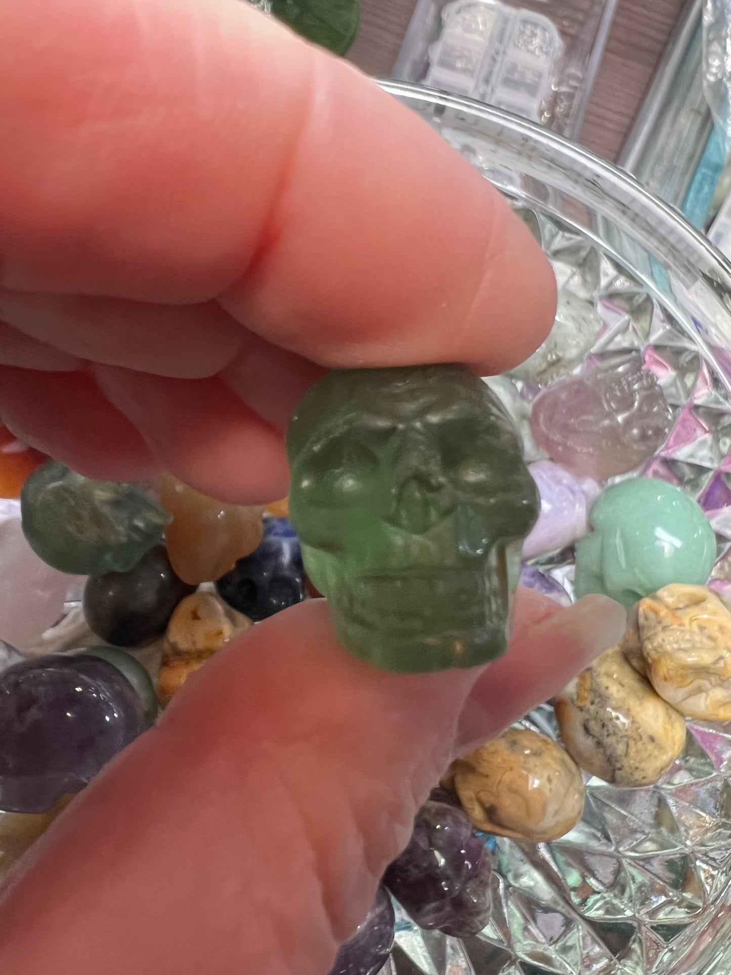 Mini crystal skulls