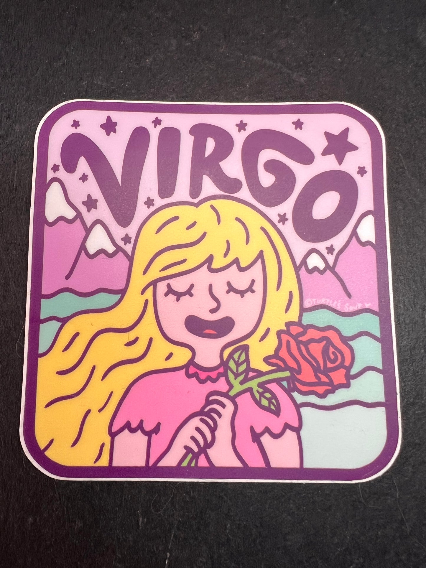 Turtle’s Soup Virgo Zodiac Sticker – Waterproof Vinyl