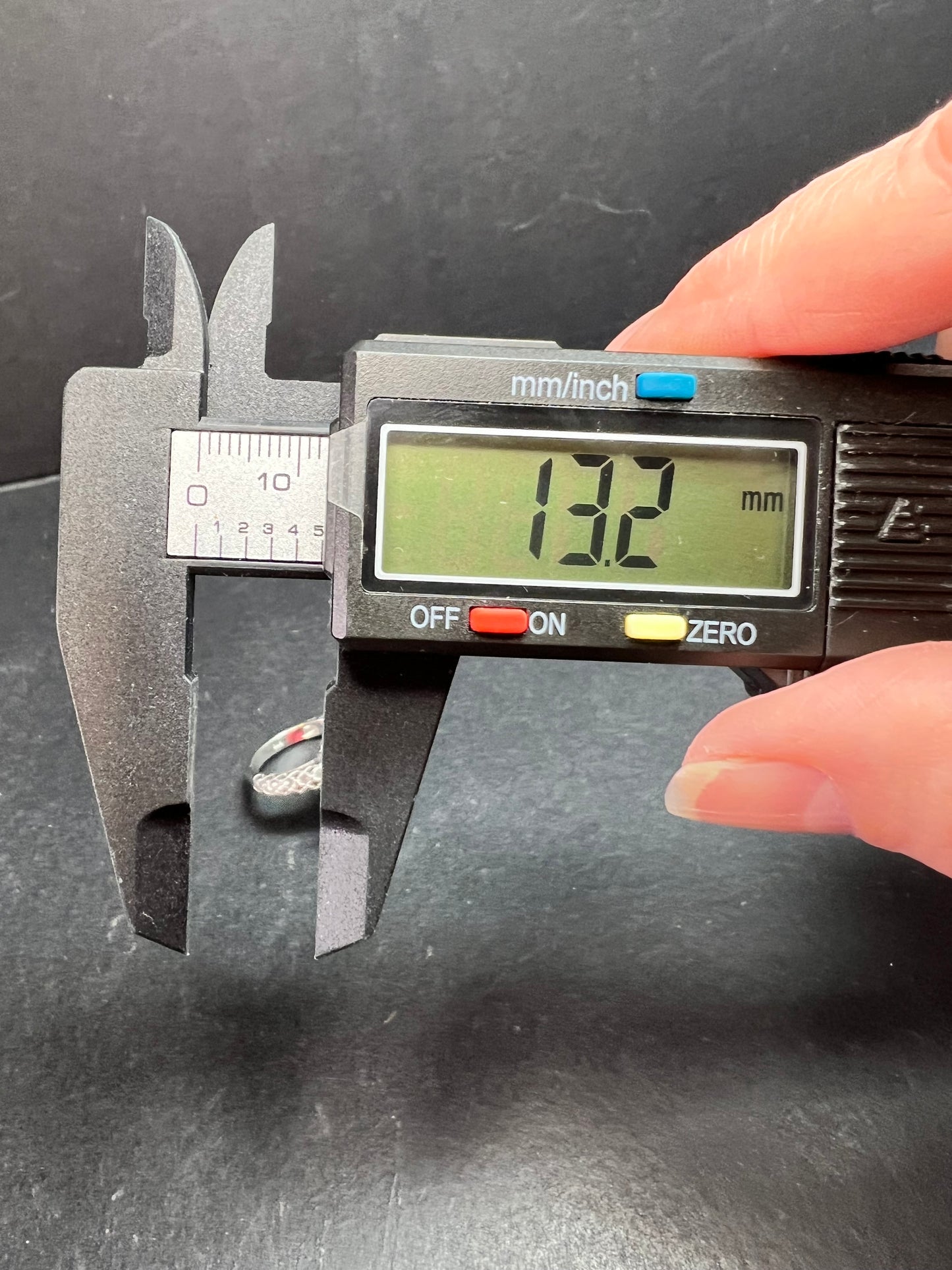 Sterling Silver Peacock Quartz Statement Ring Size 9