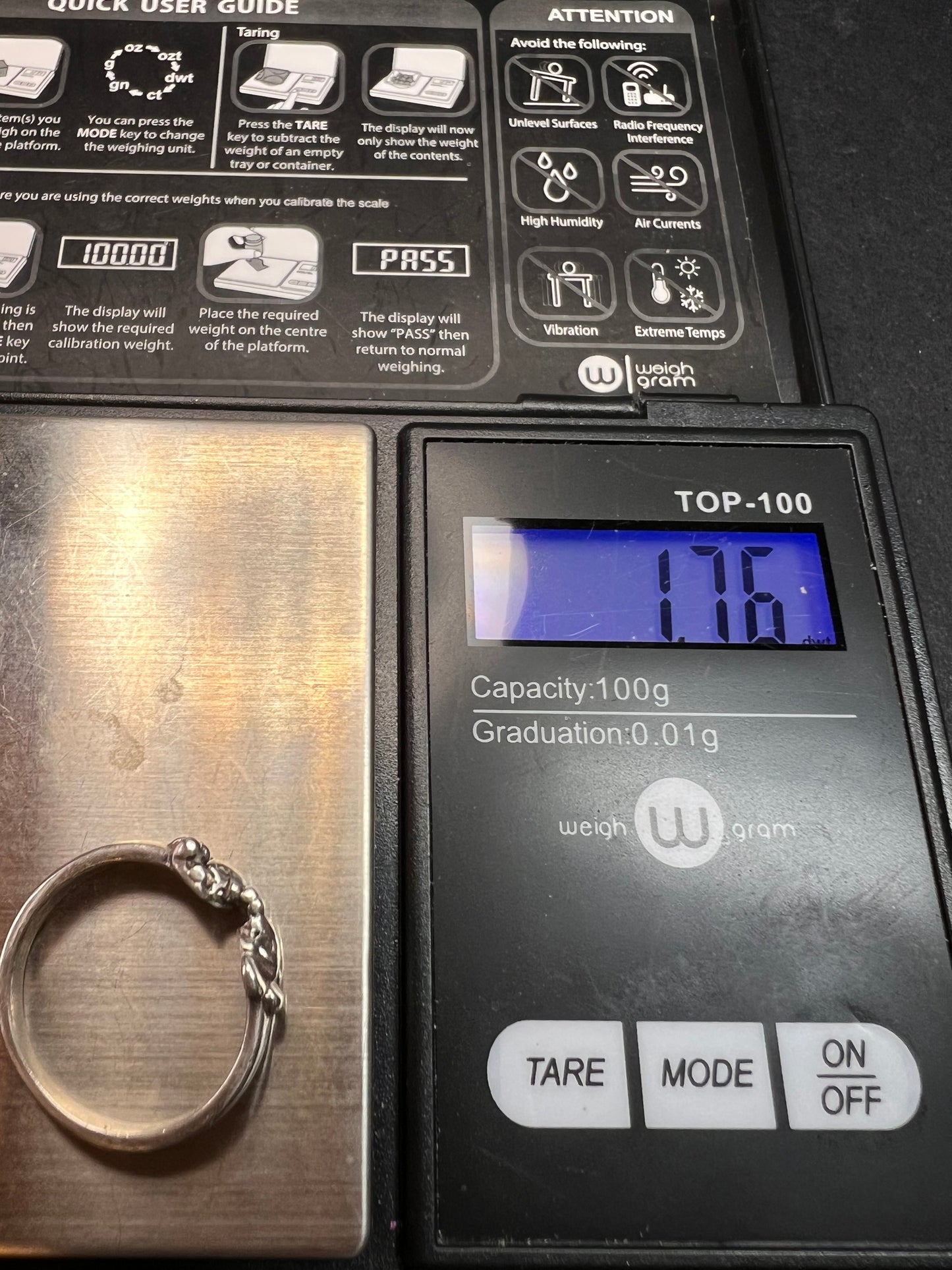 Vintage Disney Mickey Mouse sterling silver signed ring size 6