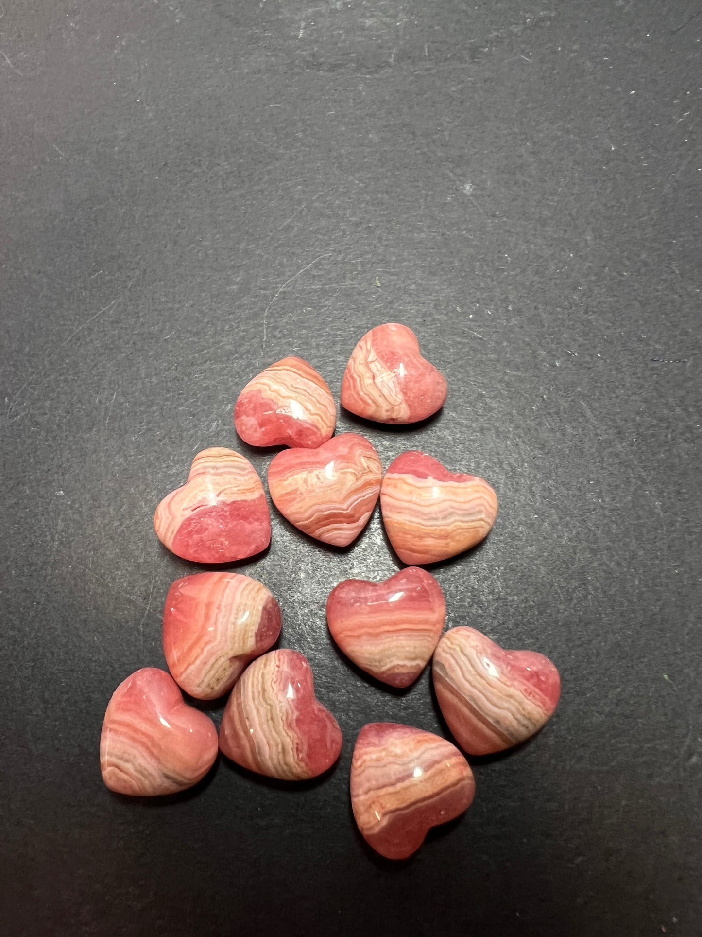 Mini rhodochrosite heart