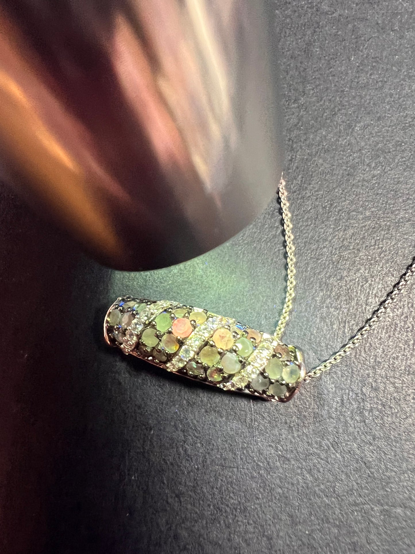 NEW Narsipatnam alexandrite sterling silver pendant necklace