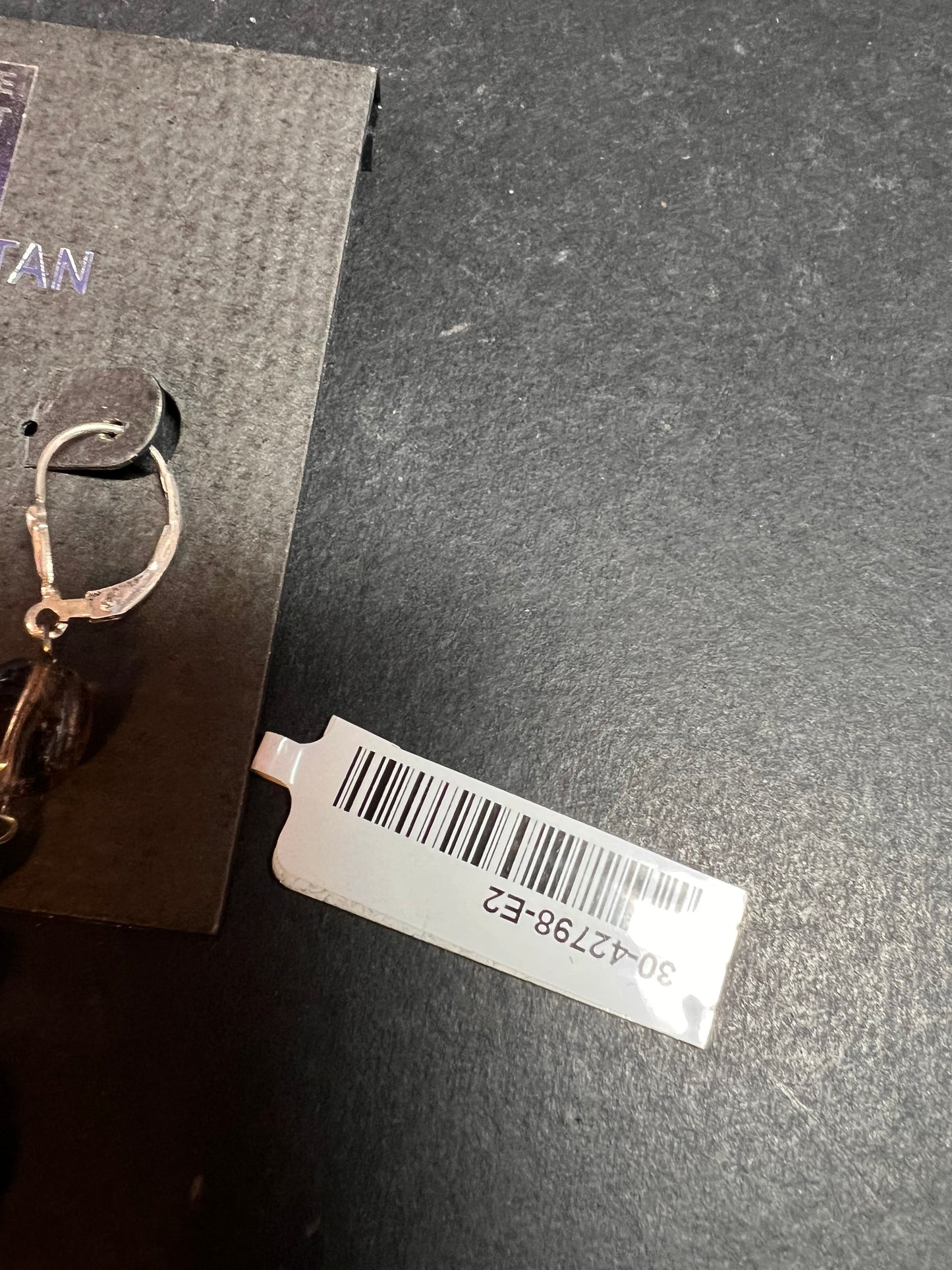 NEW Nate & Etan smoky quartz sterling silver dangle earrings