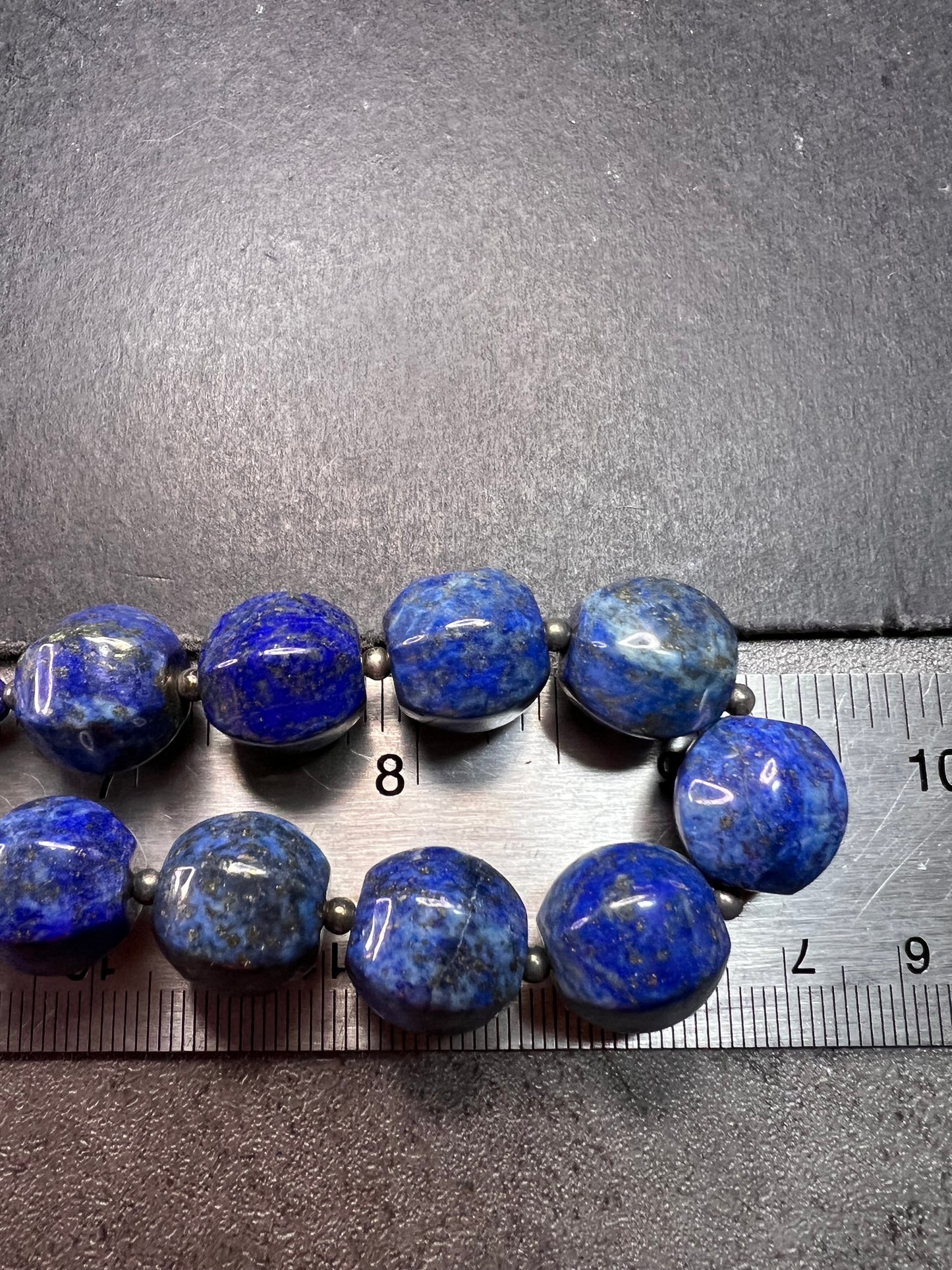 NEW lapis and sterling silver 18 inch necklace