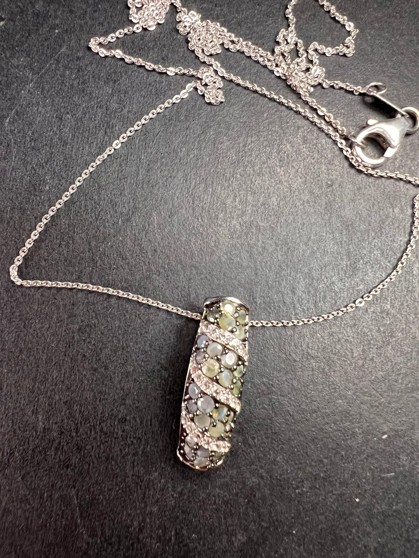 NEW Narsipatnam alexandrite sterling silver pendant necklace