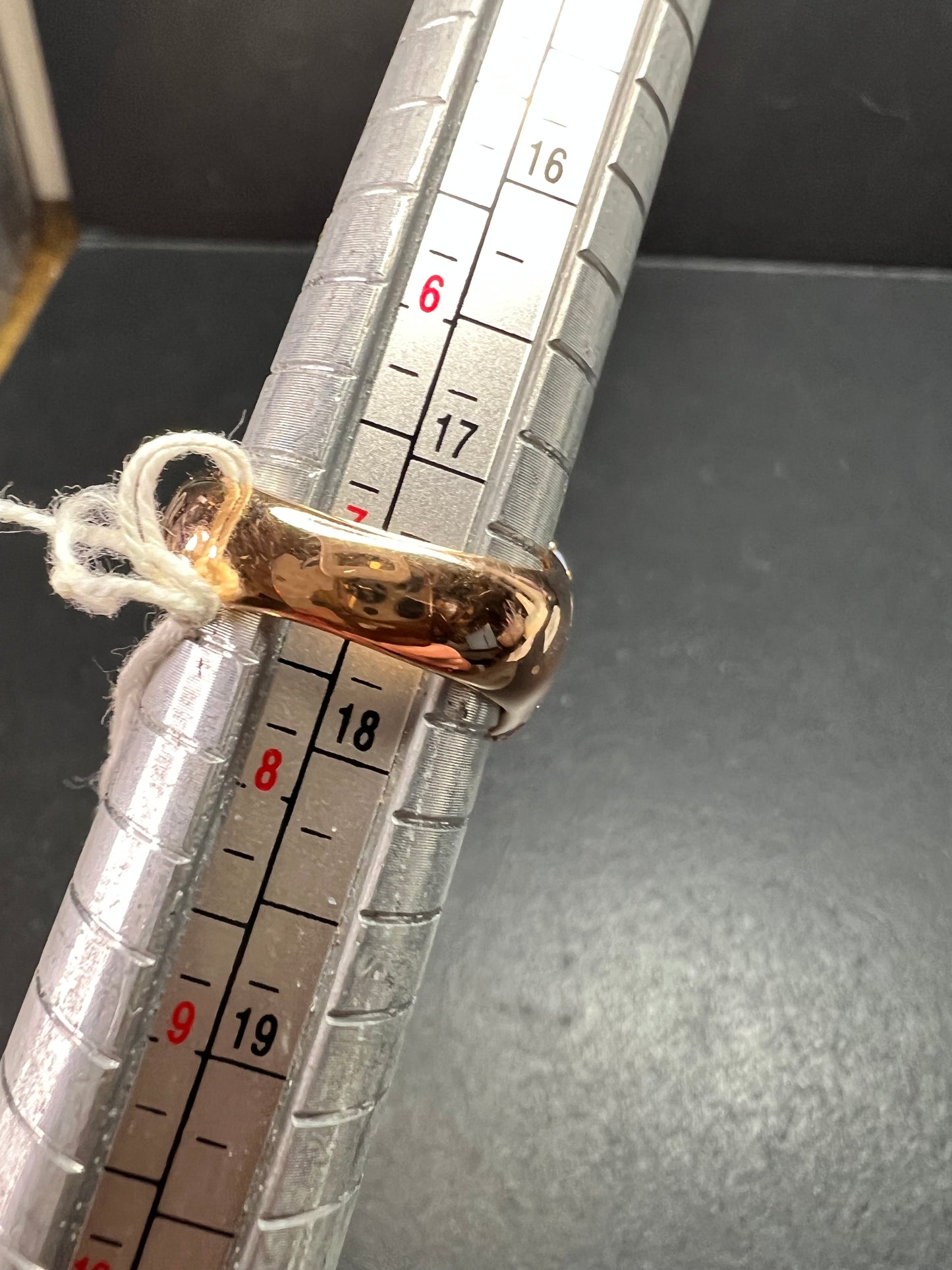 Pink Chalcedony Statement Ring 18K Rose Gold Plated Size 7.5 NWT