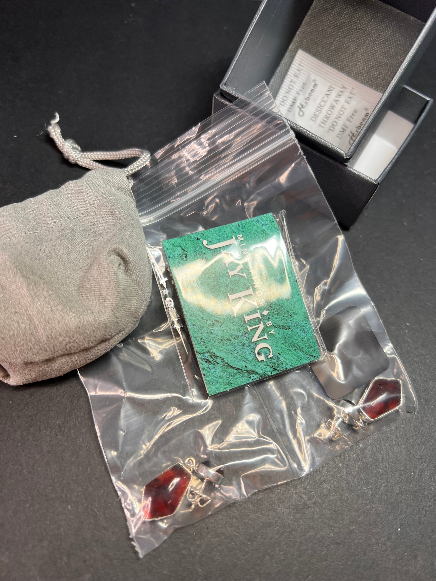 NEW Jay King Cognac Amber Sterling silver earrings