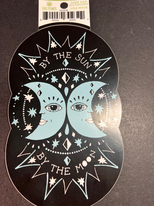 By The Sun By The Moon Soul Flower Sticker – Celestial Design