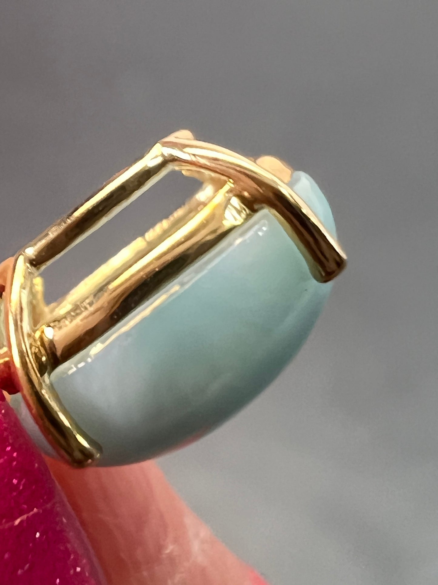 10k gold larimar pendant *NEW*