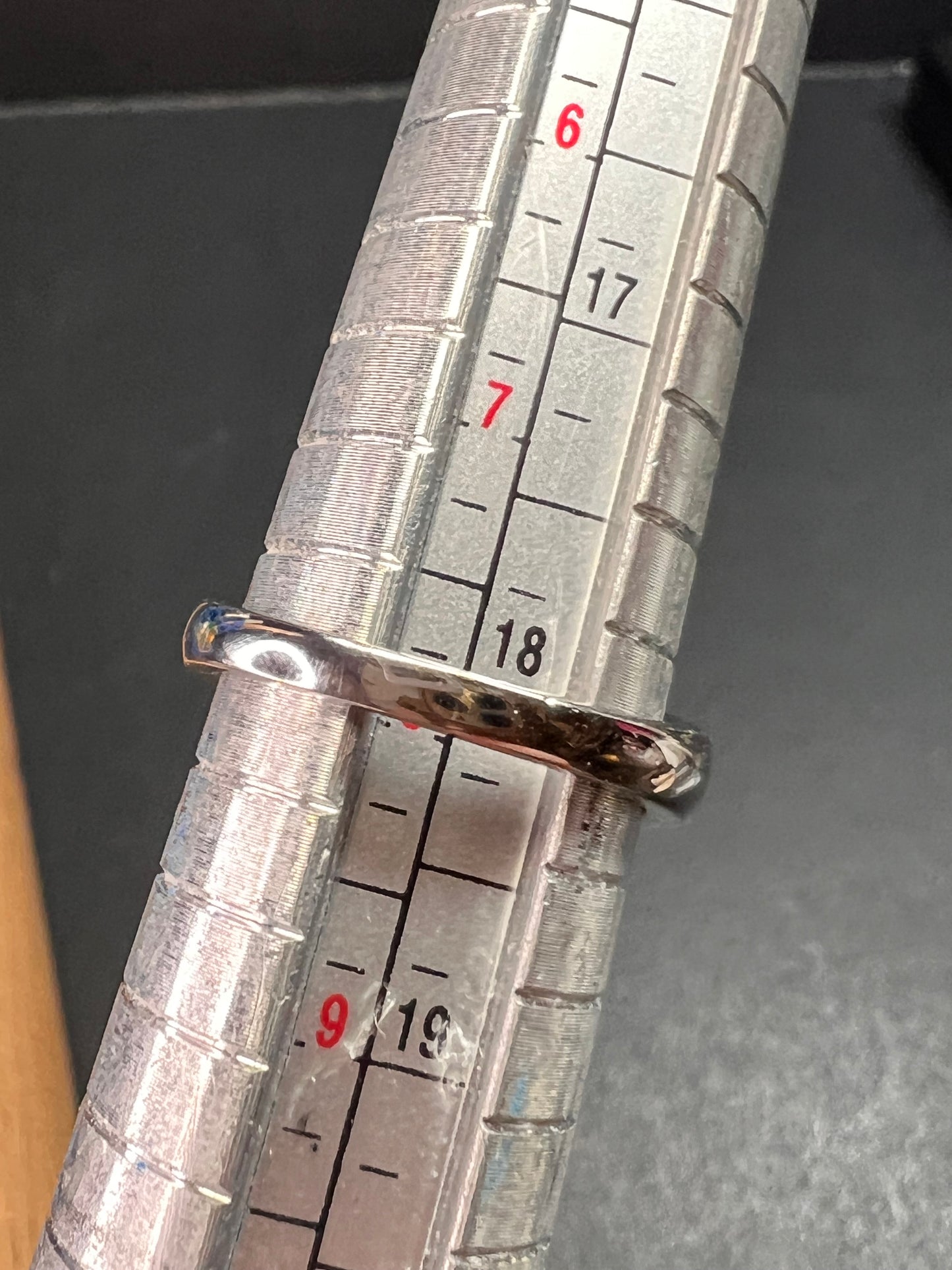 NEW Elite Shungite and zircon halo ring in vermeil and rhodium over sterling silver size 8