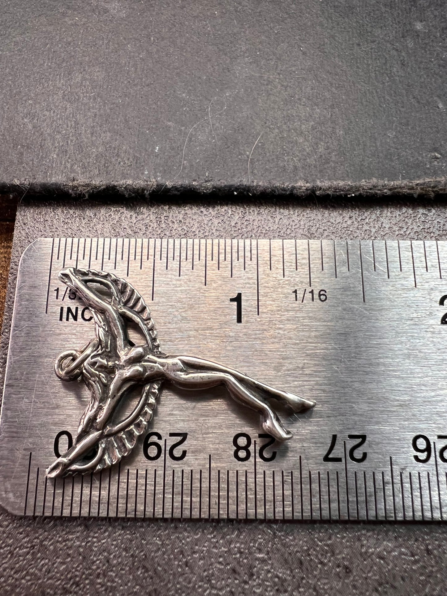 Vintage Sterling Silver Winged Goddess Angel Pendant 2.55g