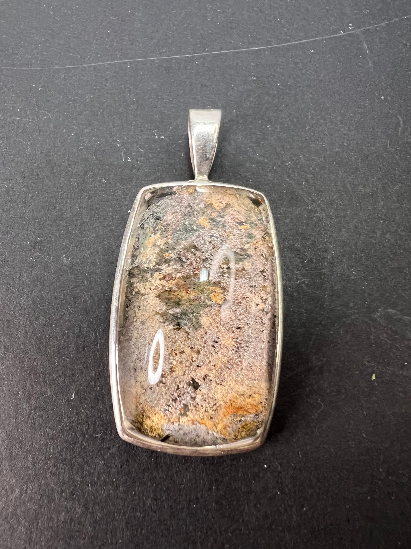 NEW lodolite sterling silver pendant 13.67 grams