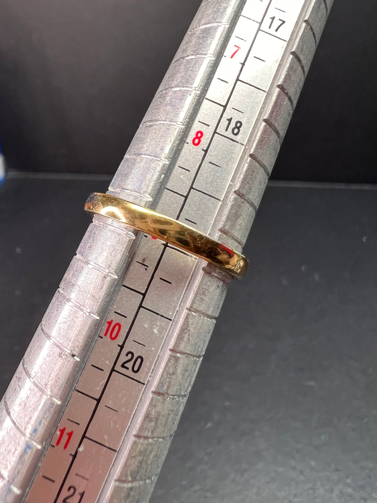 Yellow CZ halo ring in gold over sterling silver size 9