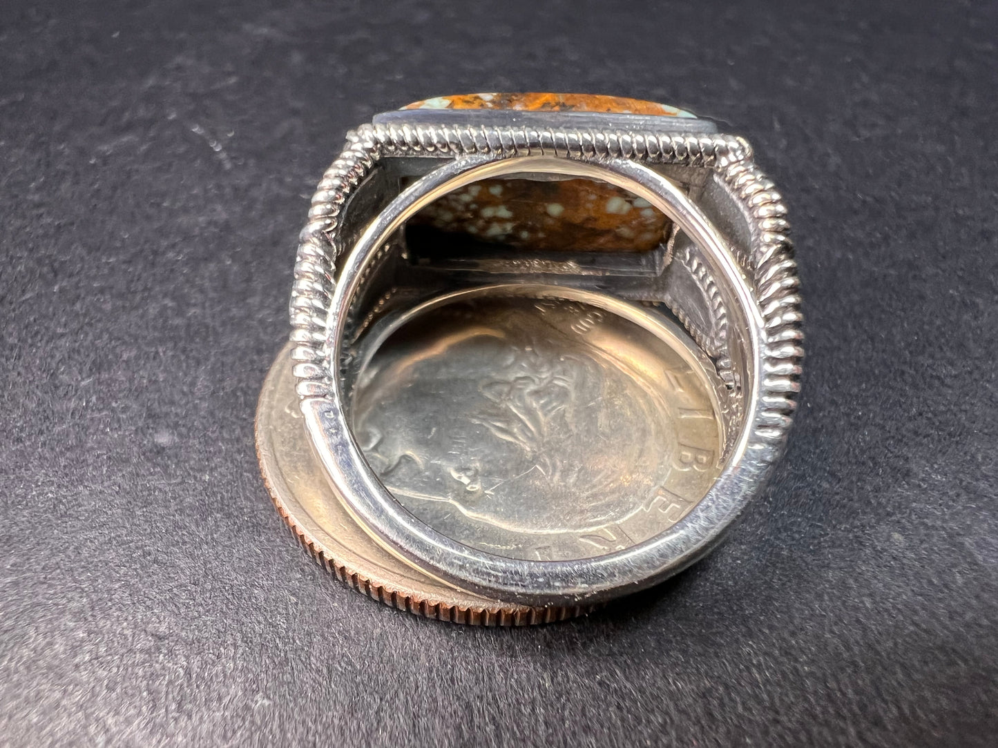 NEW Blue Horizon turquoise sterling silver ring size 7