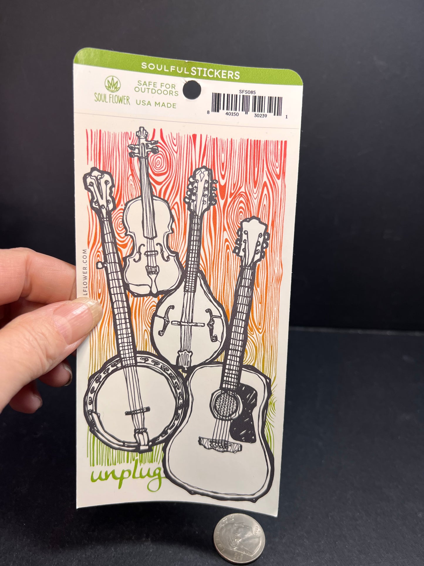 Unplugged Instruments Sticker – Soul Flower