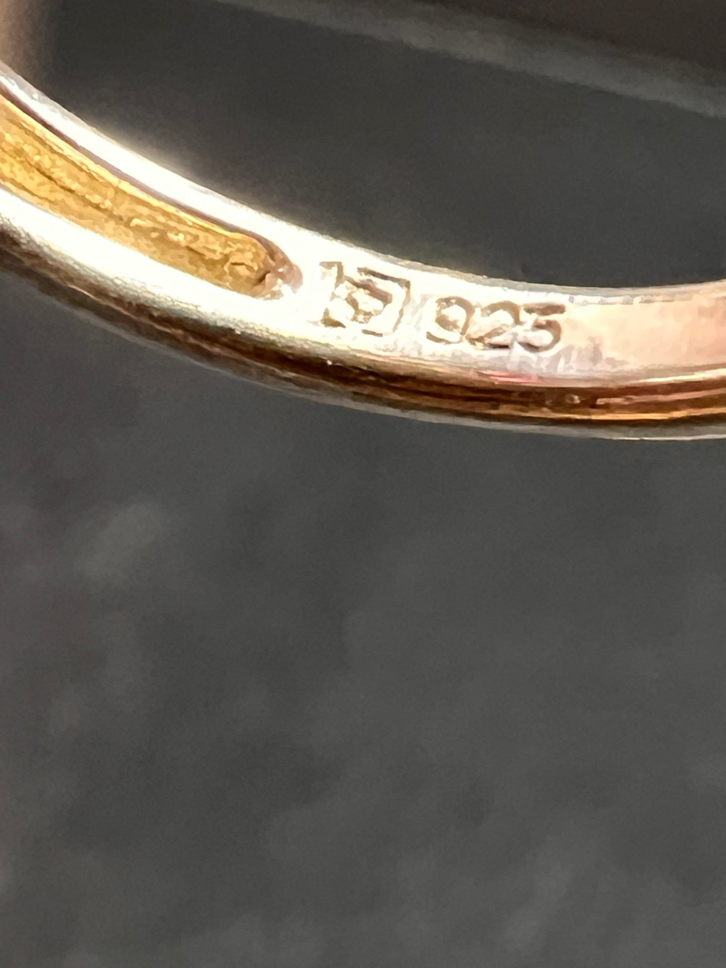 Ross Simons garnet and enamel flower sterling silver ring size 5