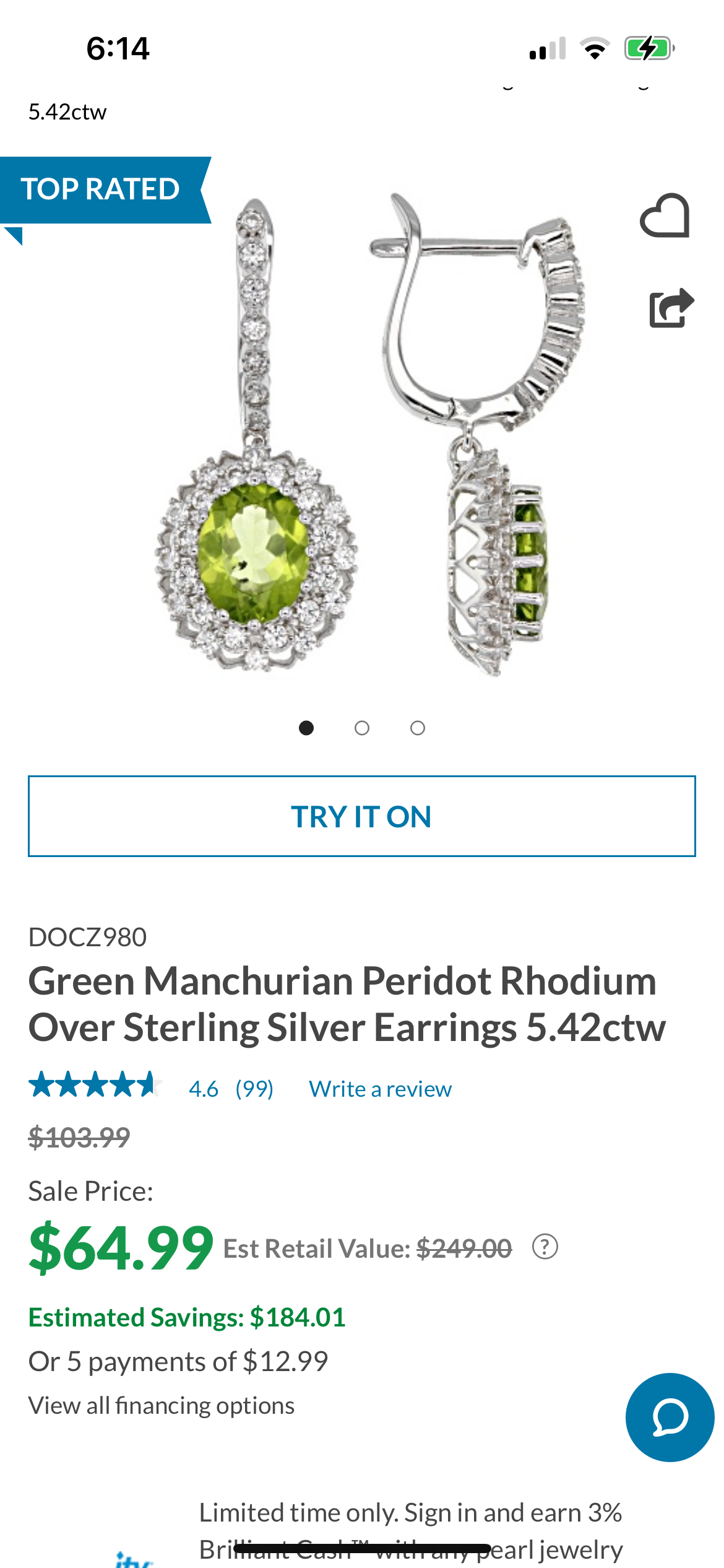 Peridot and zircon drop halo earrings in rhodium over sterling silver