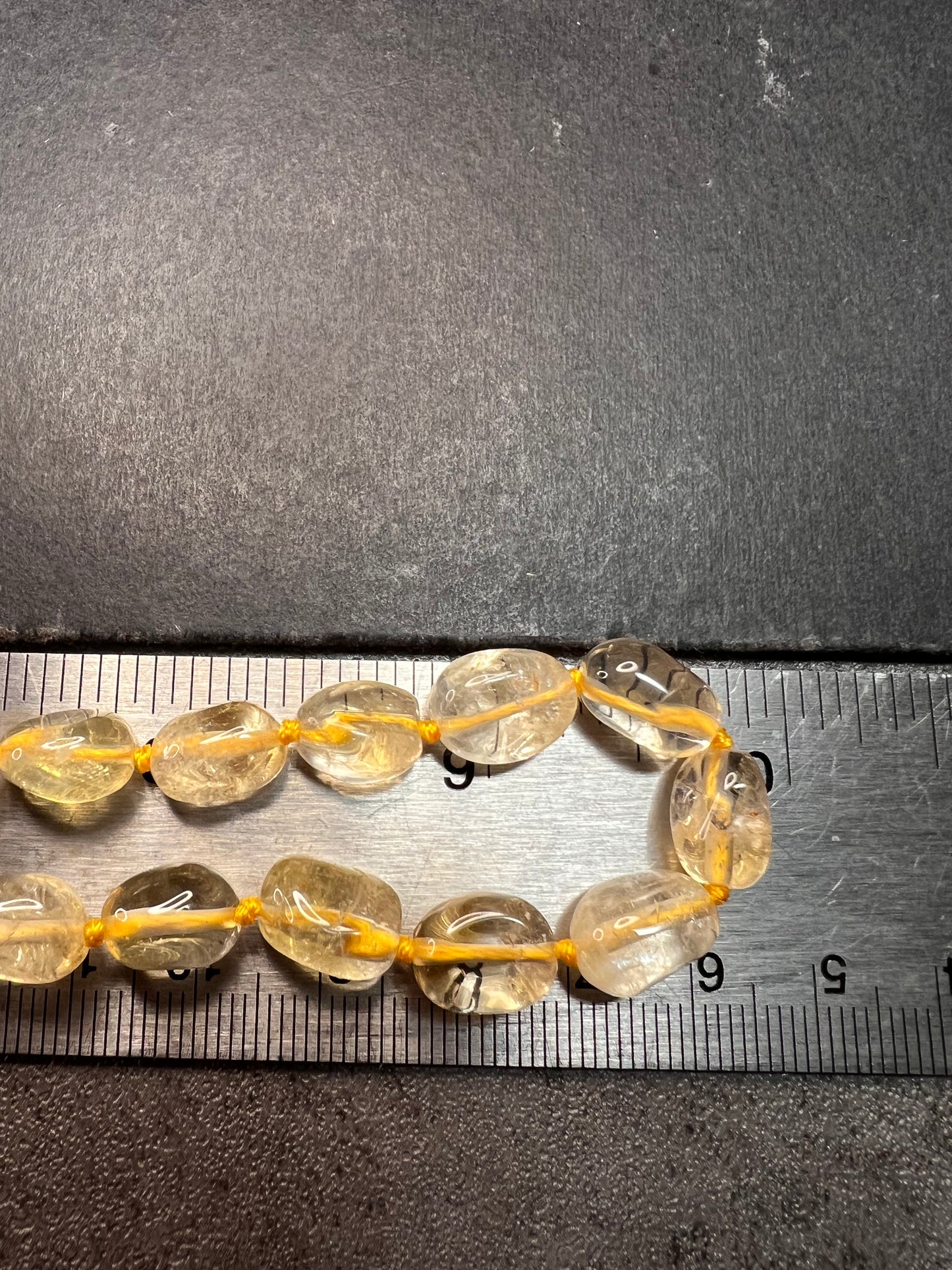 NEW citrine 20 inch necklace with sterling silver clasp