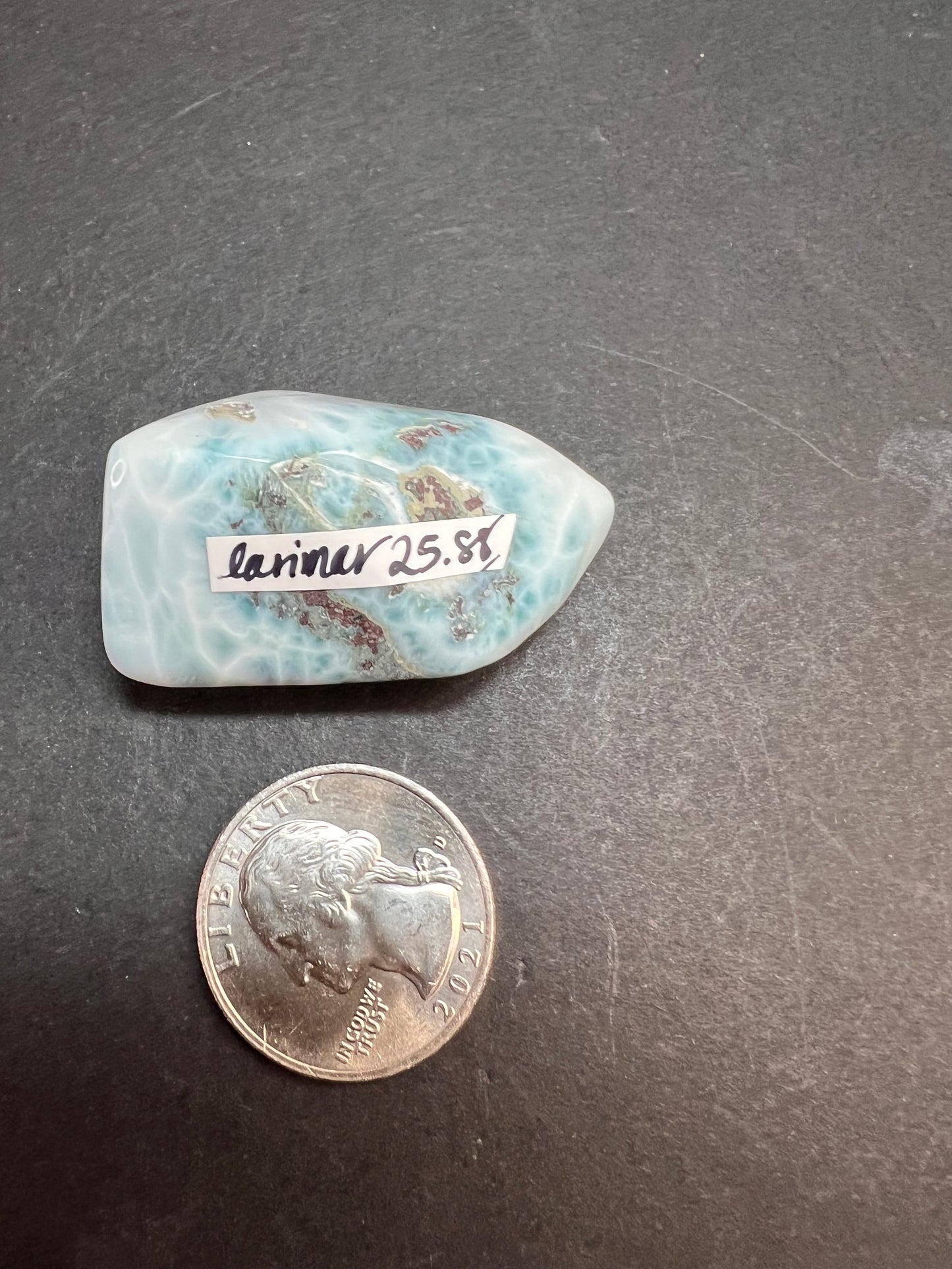 Larimar tumble 27.40 grams