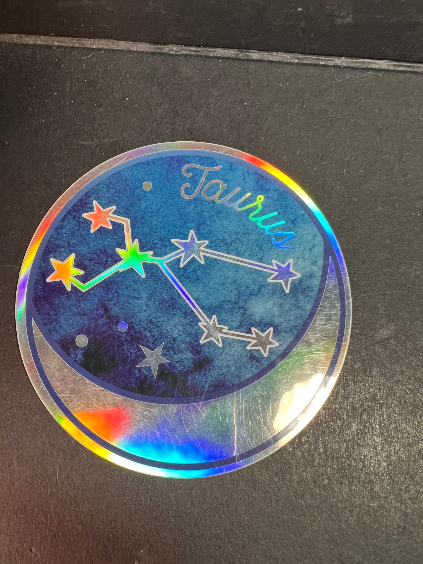 Taurus Holographic Sticker – Wild Flower