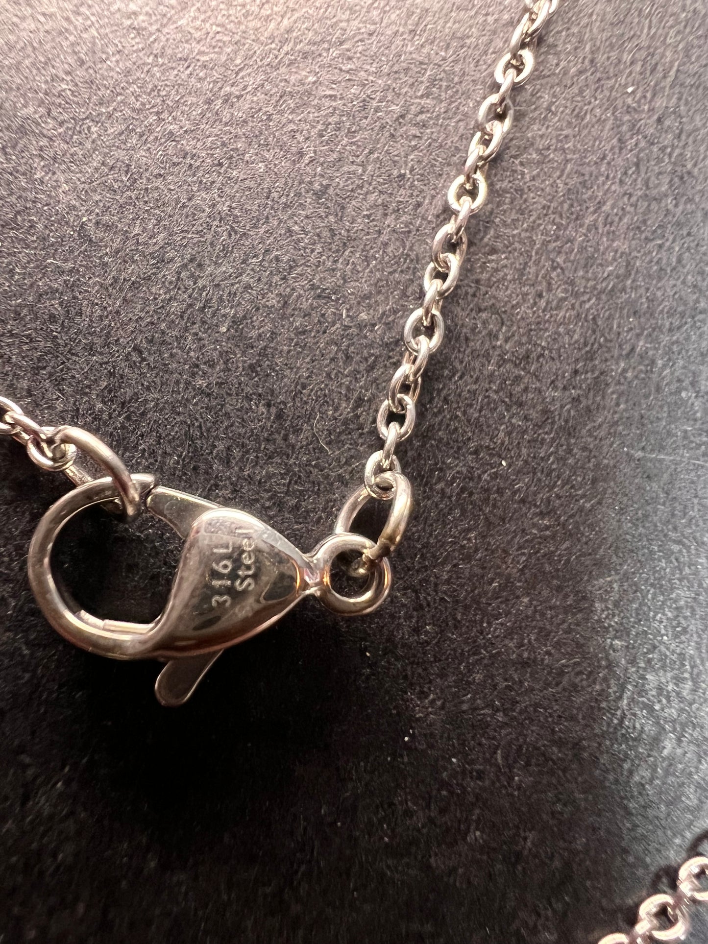 NEW Cherry Creek Jasper and citrine pendant in platinum over stainless steel