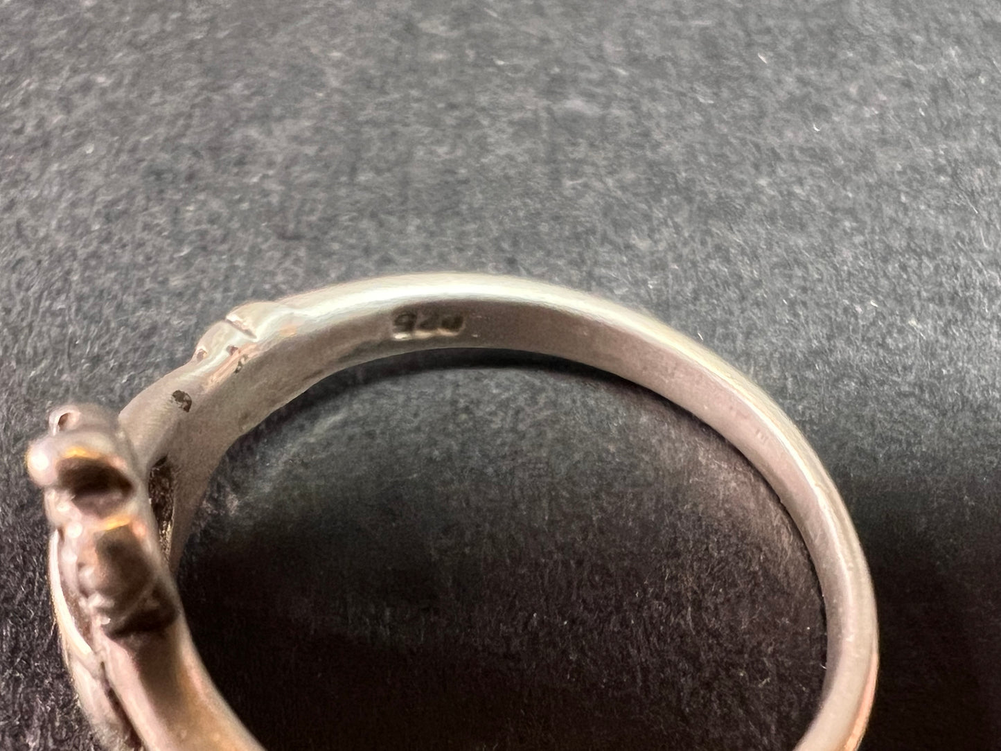 Vintage claddagh sterling silver ring size 6