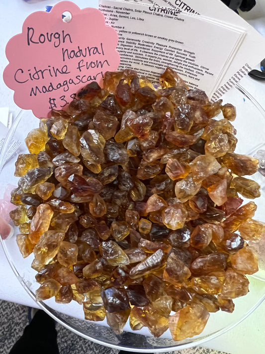 Natural citrine from Madagascar